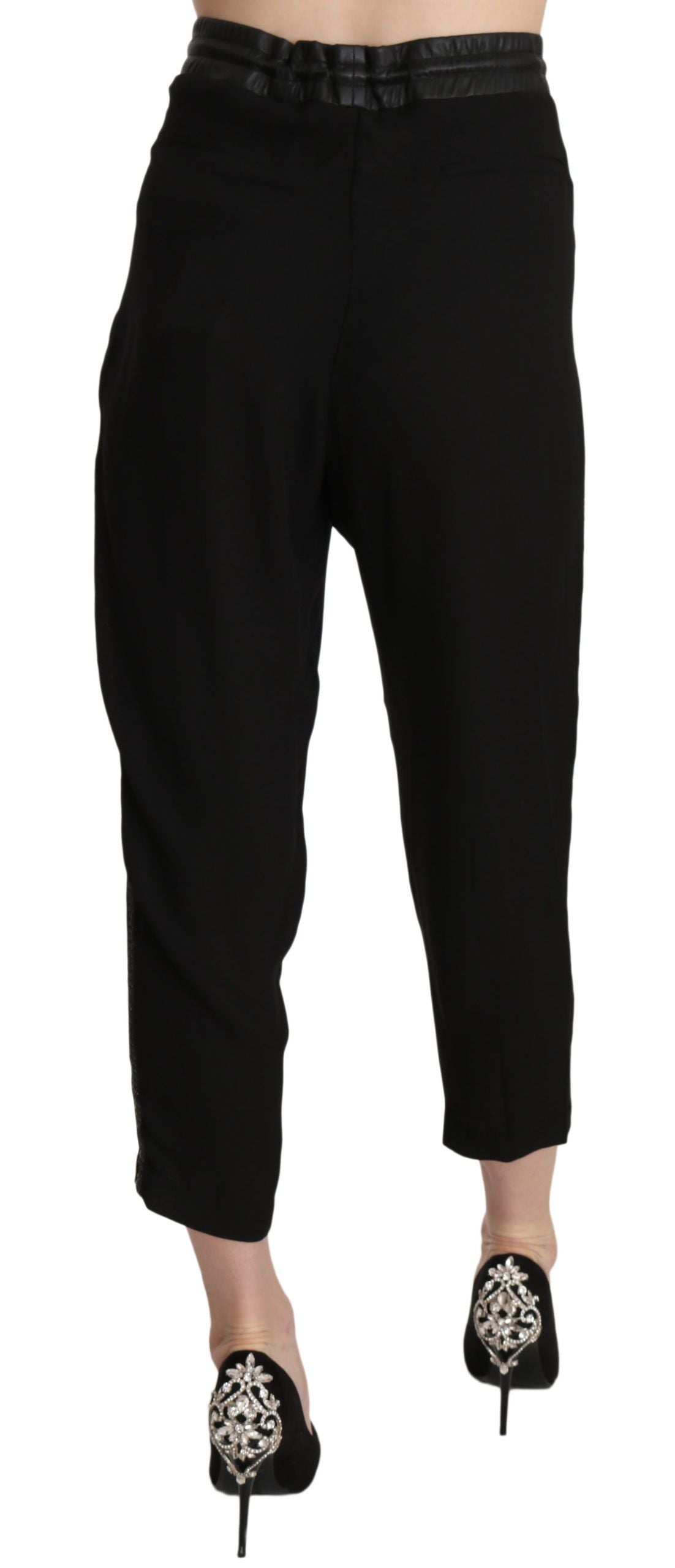 Guess Chic High Waist Cropped Pants in elegantem Schwarz