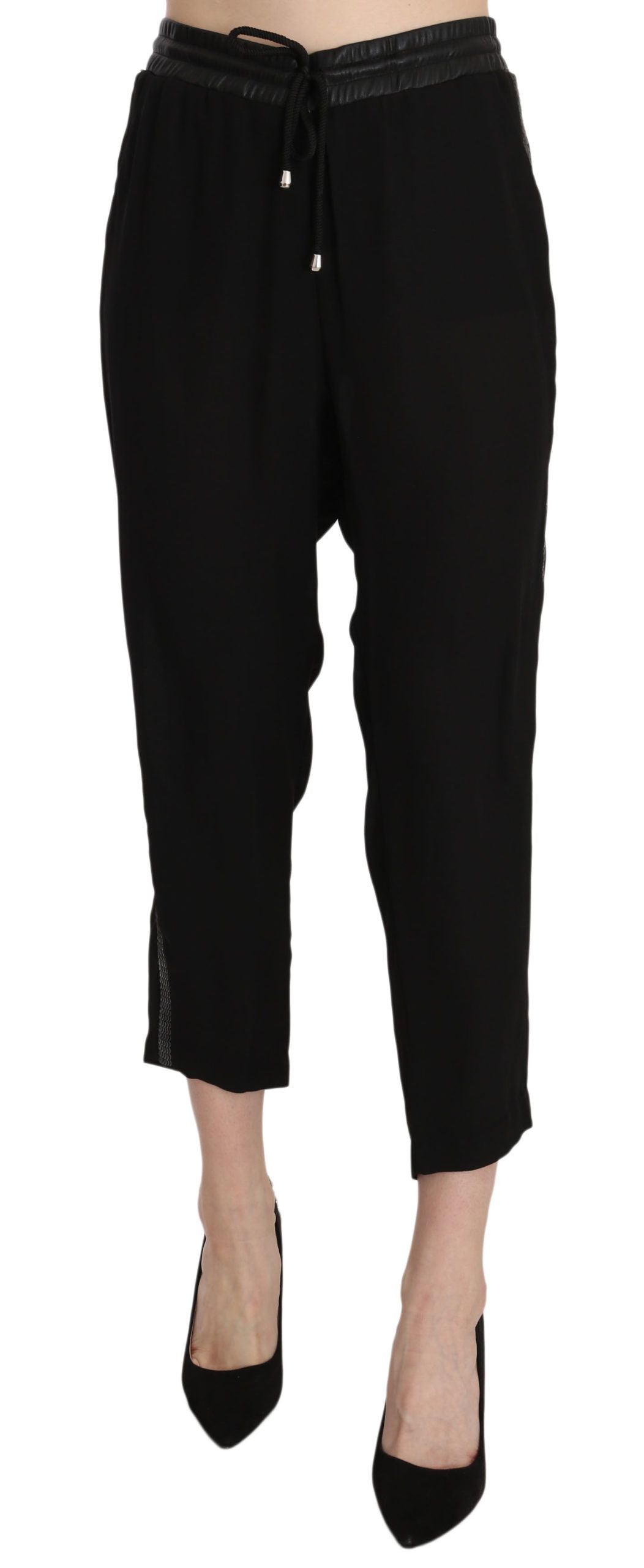 Guess Chic High Waist Cropped Pants in elegantem Schwarz