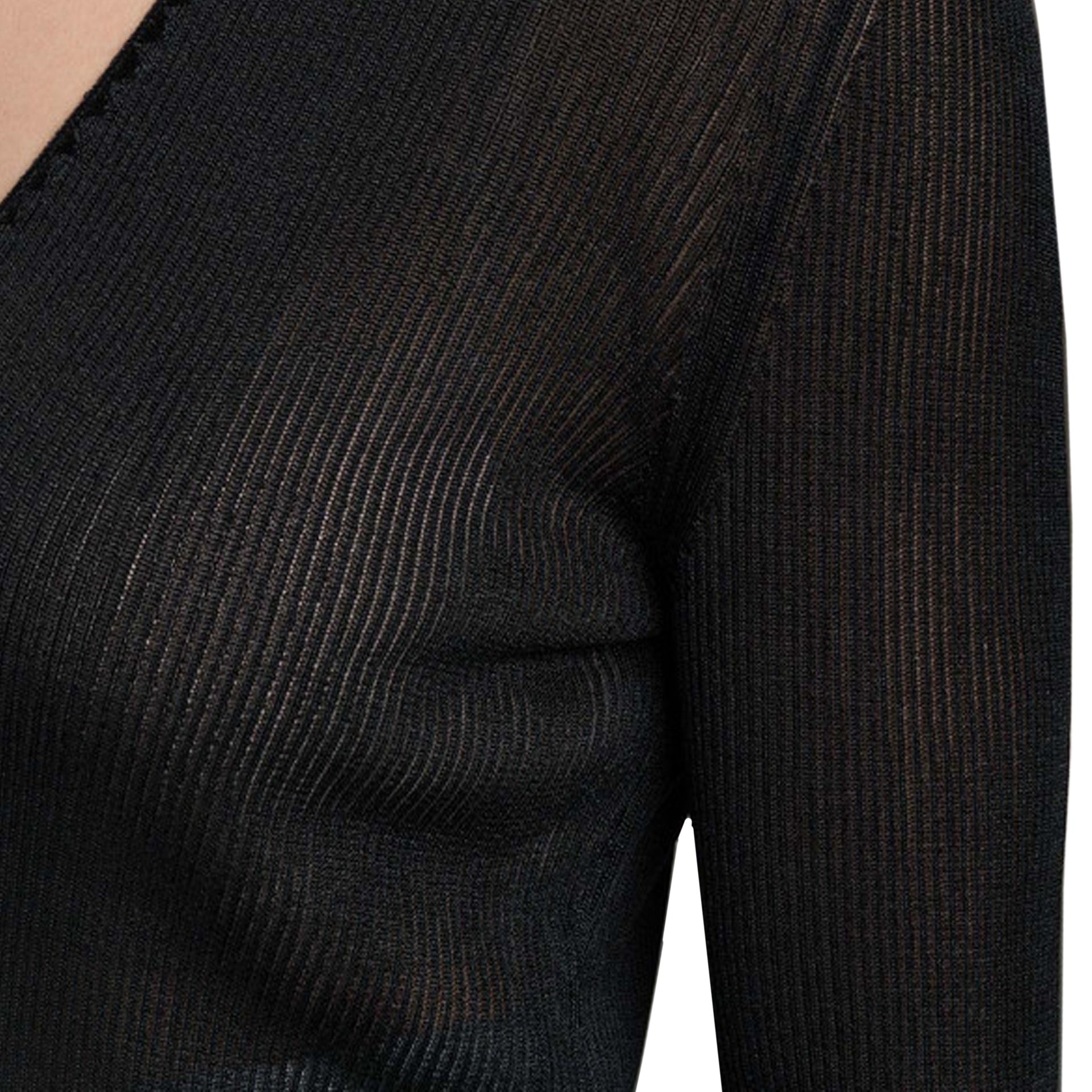 Tom Ford Sheer Fine-Ribbed Top