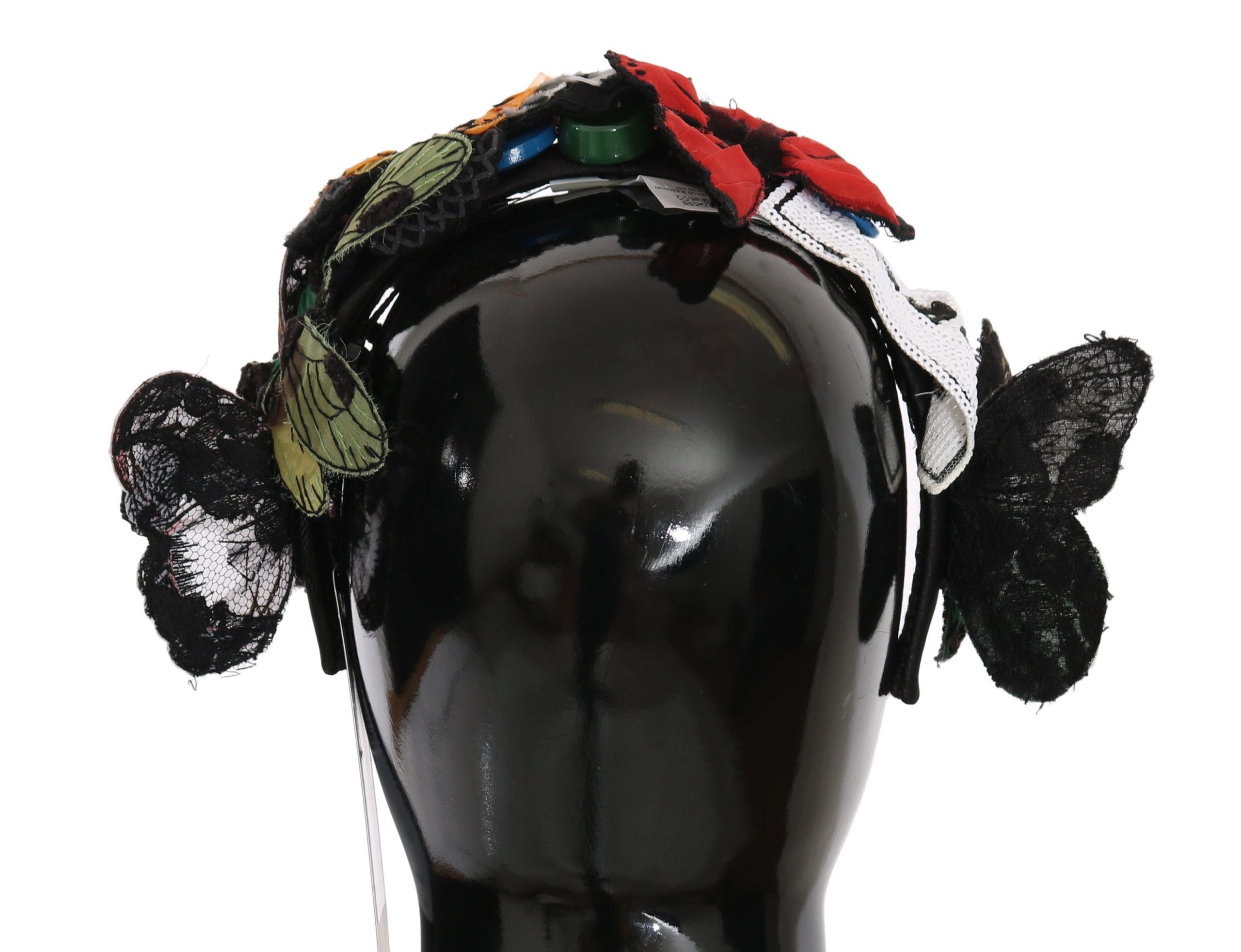 Dolce &amp; Gabbana Elegantes florales Seiden-Stirnband-Diadem