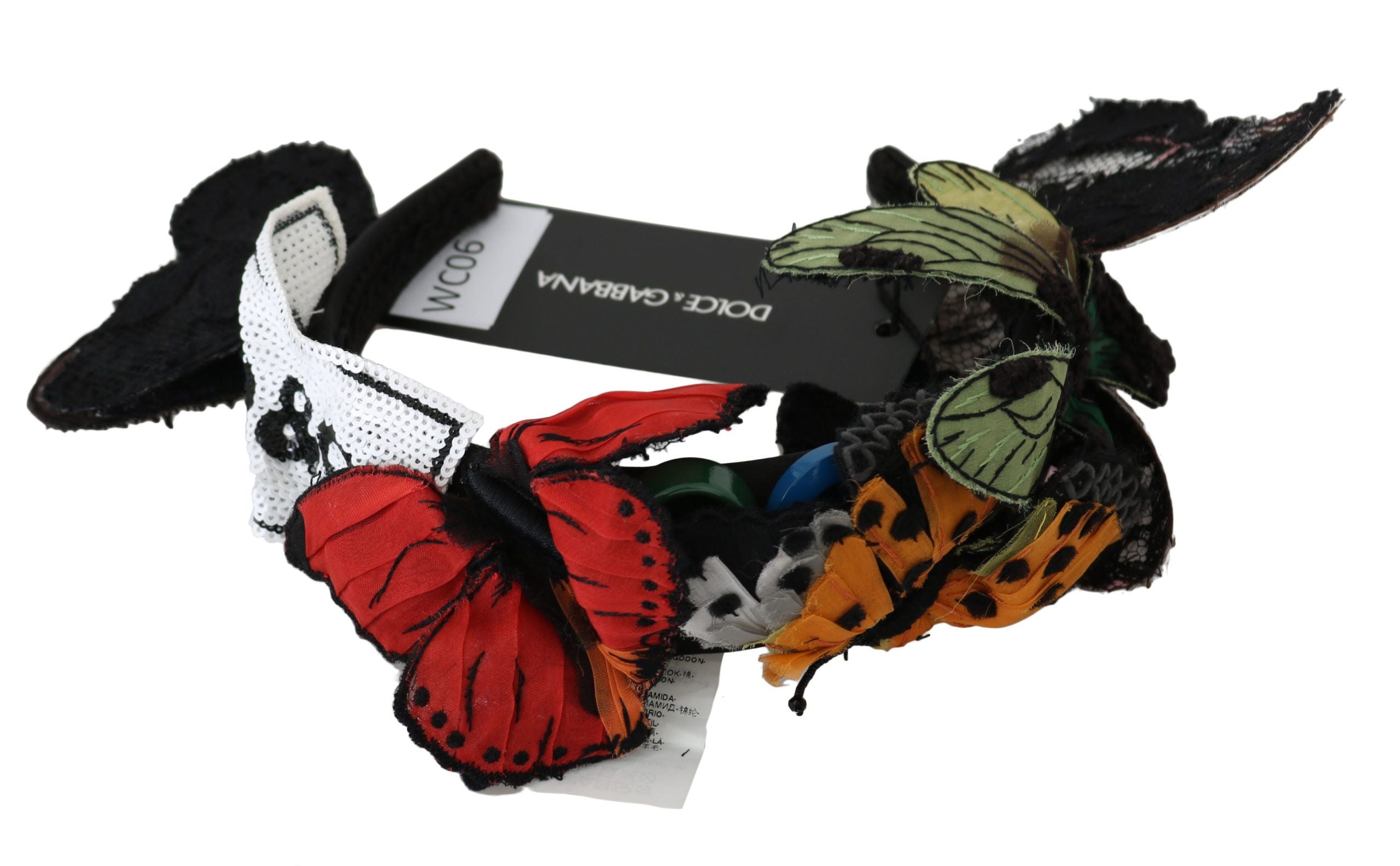 Dolce &amp; Gabbana Elegantes florales Seiden-Stirnband-Diadem