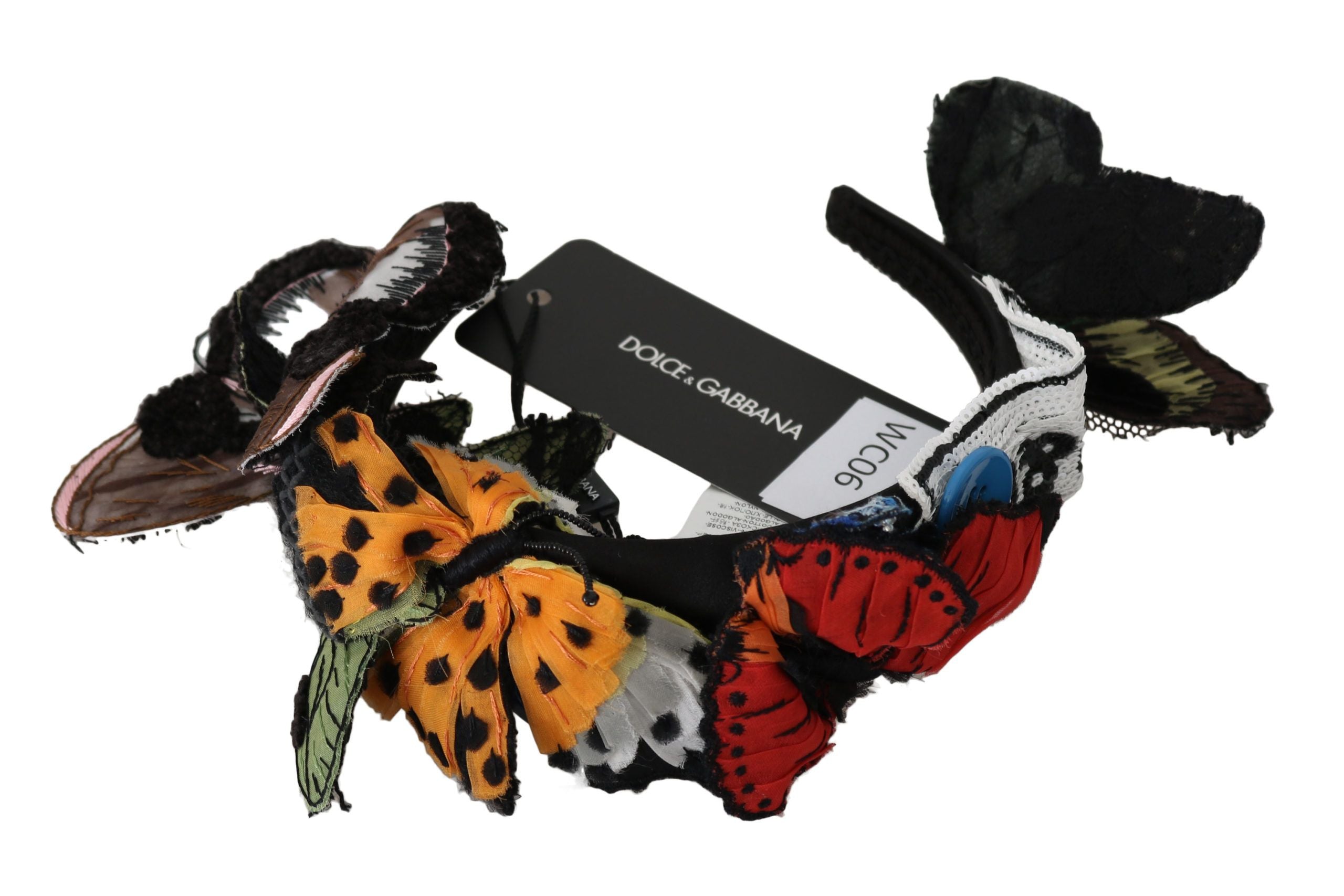 Dolce &amp; Gabbana Elegantes florales Seiden-Stirnband-Diadem