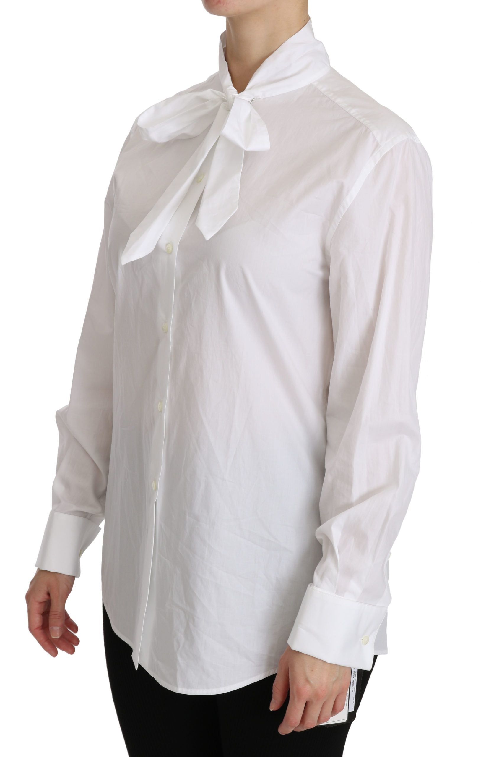 Dolce &amp; Gabbana Elegantes weißes Poloshirt mit Rollkragen