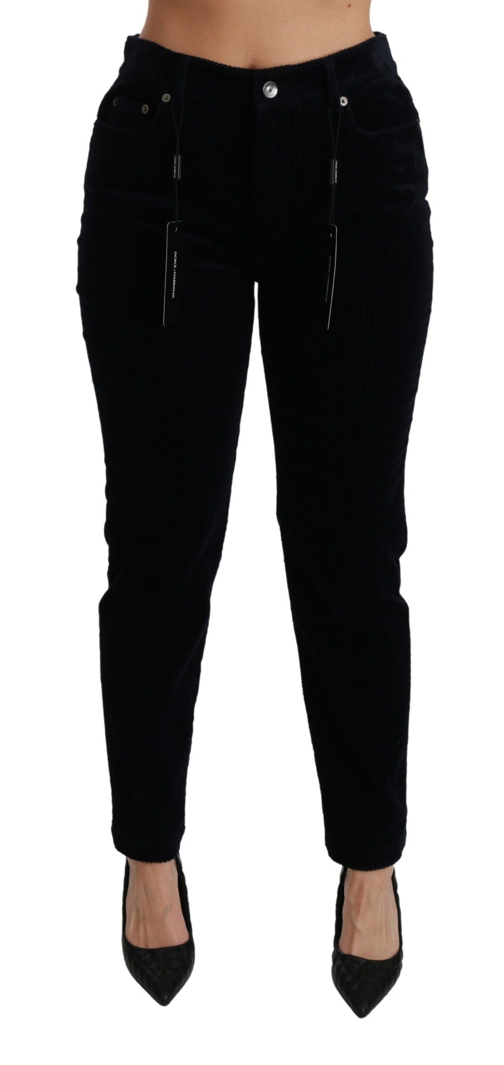 Dolce &amp; Gabbana – Schicke Skinny-Cordjeans mit mittlerer Taille
