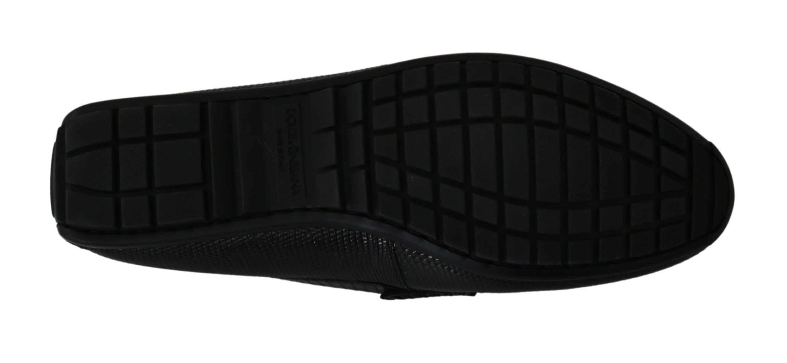 Dolce &amp; Gabbana – Exquisite Loafer aus schwarzem Eidechsenleder