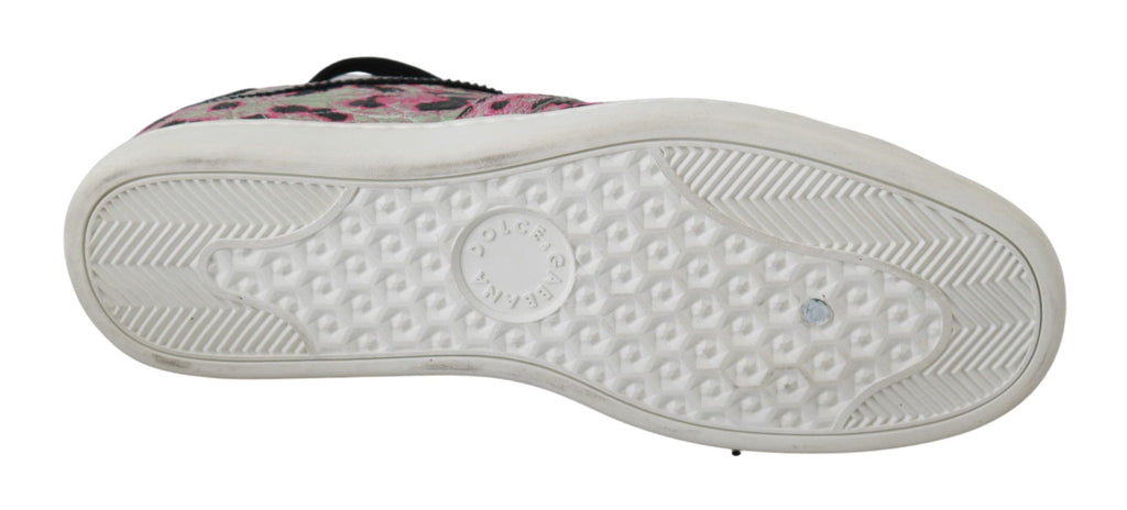 Dolce &amp; Gabbana – Mehrfarbige Sneakers aus Krokodilleder