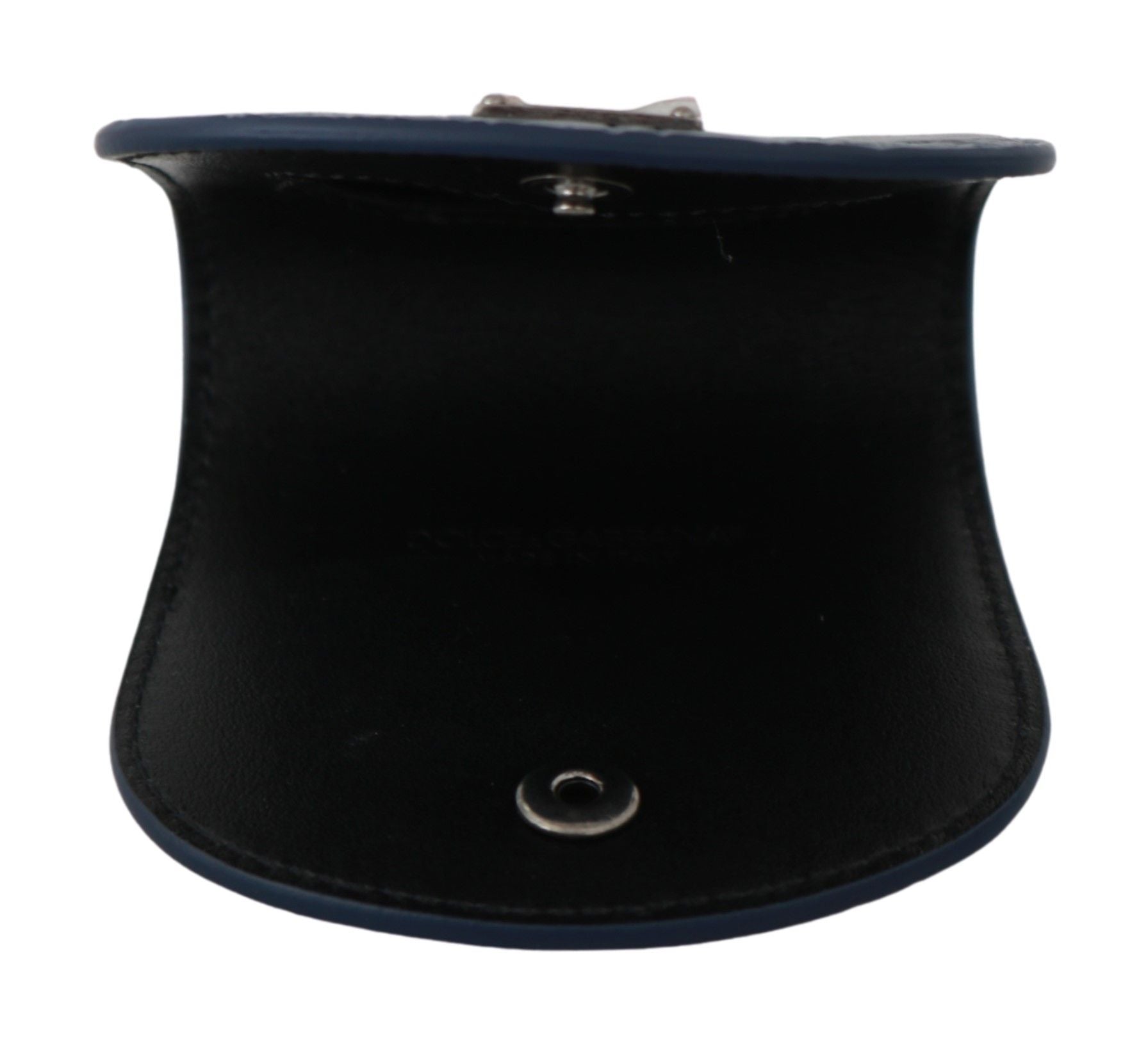 Dolce &amp; Gabbana Sleek Blue Caimano Kondometui-Geldbörse
