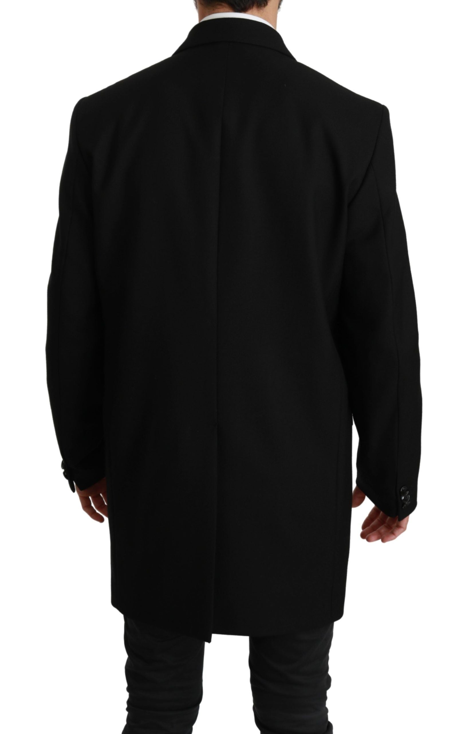 Dolce &amp; Gabbana – Eleganter, formeller Blazer aus schwarzer Wolle