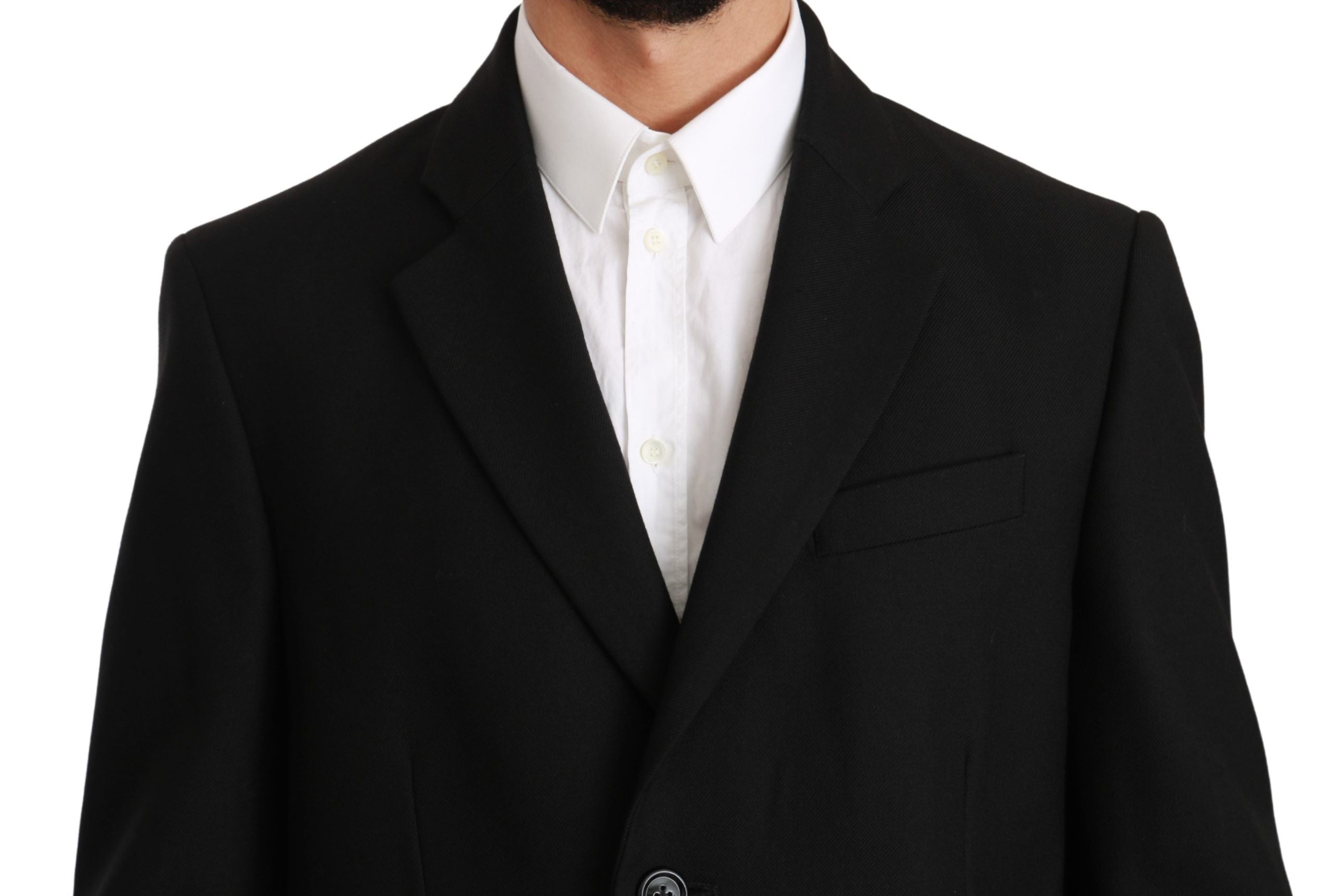 Dolce &amp; Gabbana – Eleganter, formeller Blazer aus schwarzer Wolle