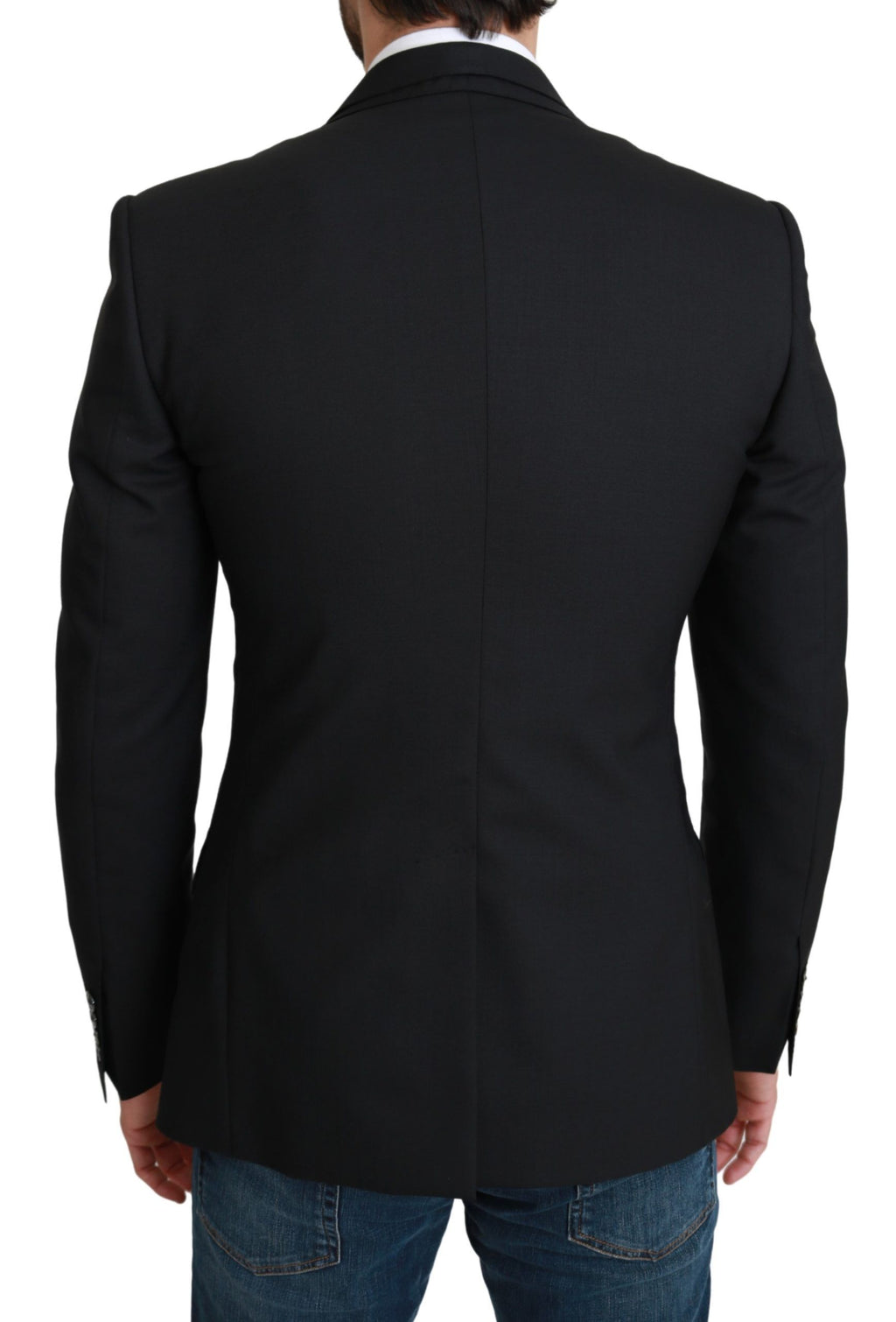 Dolce &amp; Gabbana – Eleganter, schwarzer Blazer aus Schurwolle