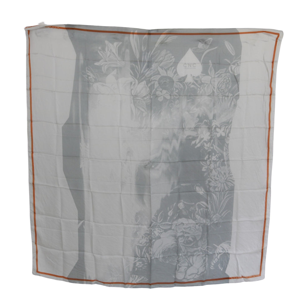 Eleganter Seidenschal mit Blumenmuster von Costume National