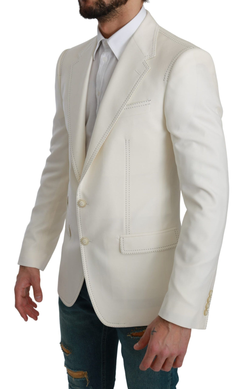 Dolce &amp; Gabbana Eleganter Slim Fit Blazer aus Schurwolle