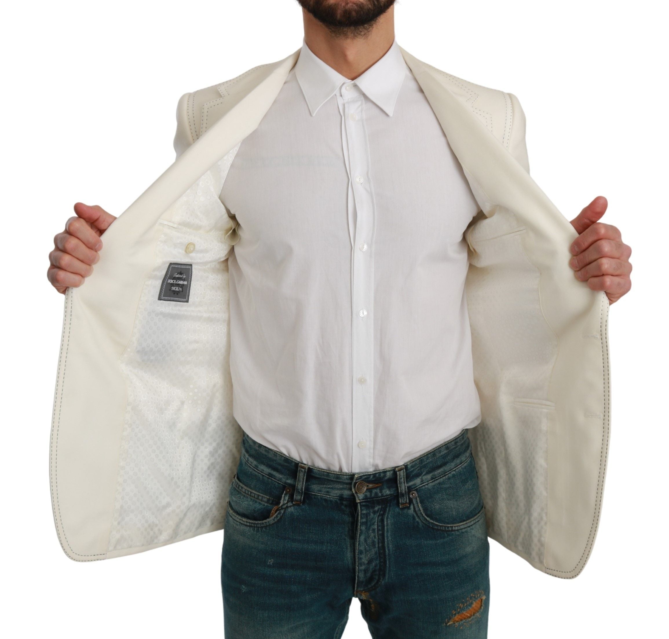 Dolce &amp; Gabbana Eleganter Slim Fit Blazer aus Schurwolle