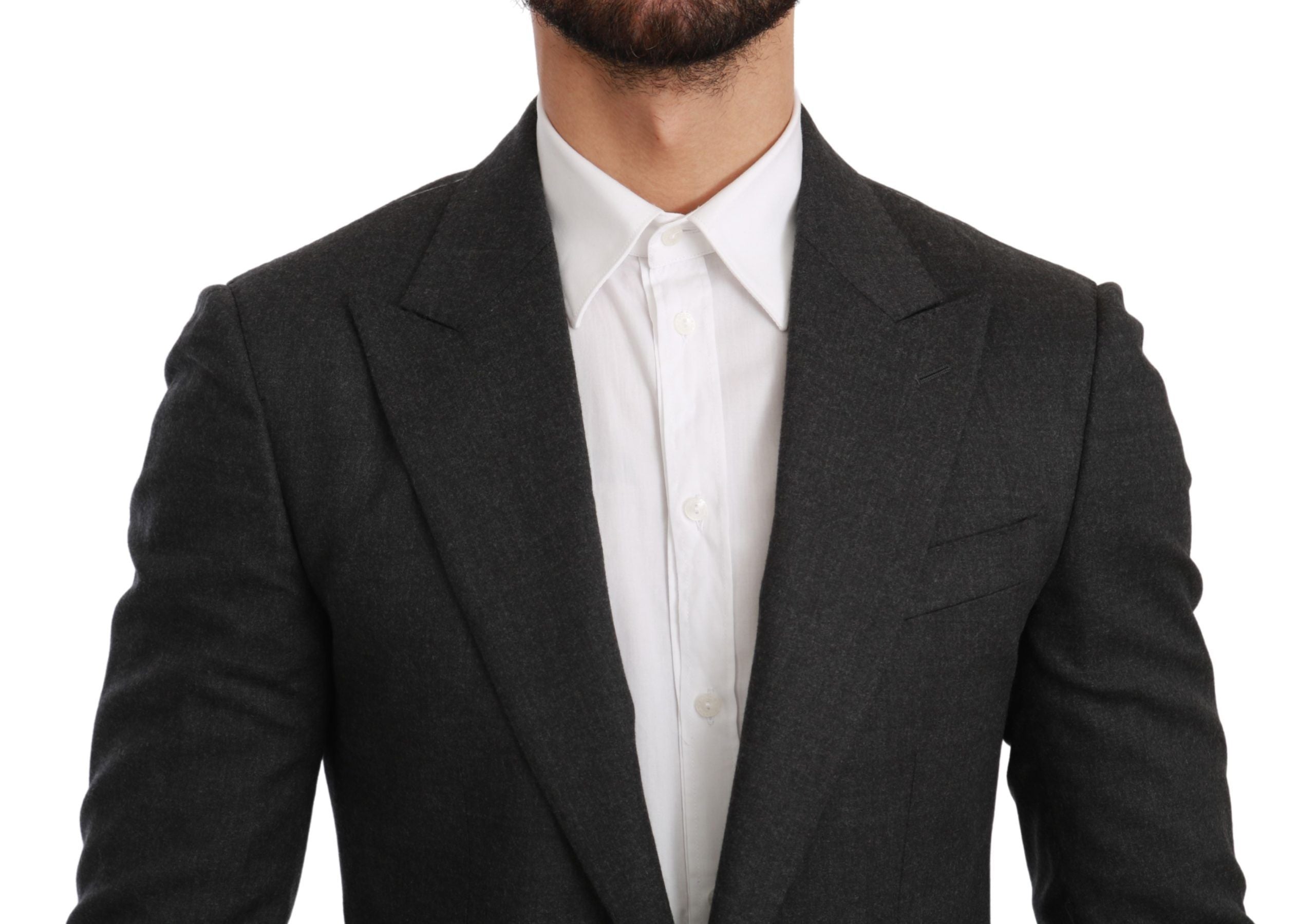 Dolce &amp; Gabbana – Eleganter, grauer Slim-Fit-Blazer
