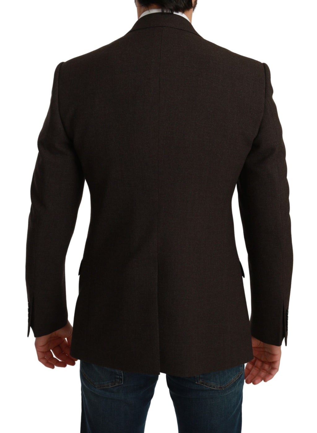 Dolce &amp; Gabbana Eleganter Martini-Blazer aus Schurwolle in Braun