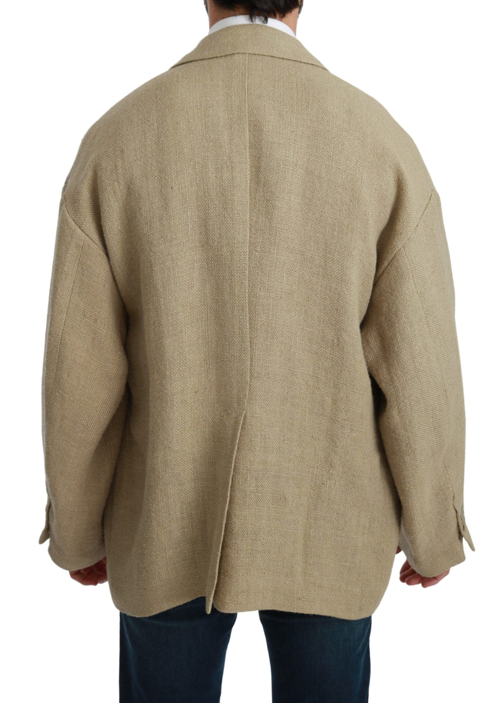 Dolce &amp; Gabbana Schicker einreihiger Jute-Blazer in Beige