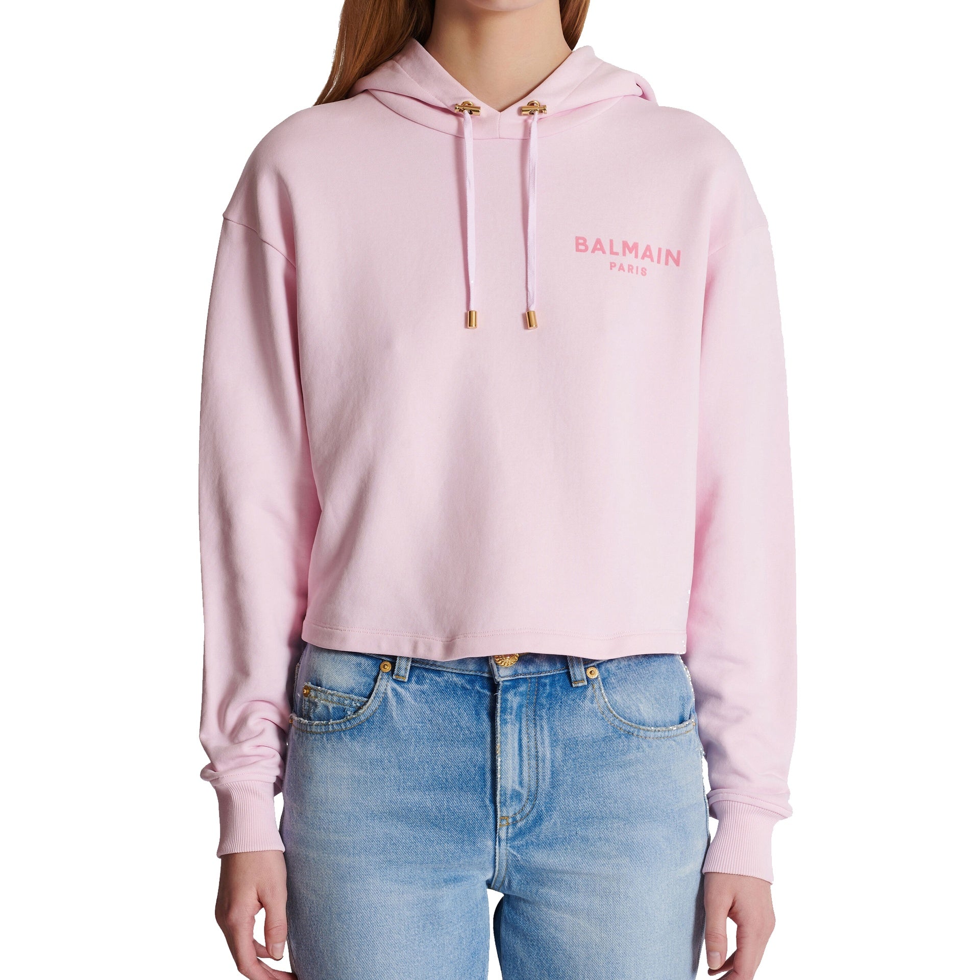 Balmain Flocked Paris Sweatshirt