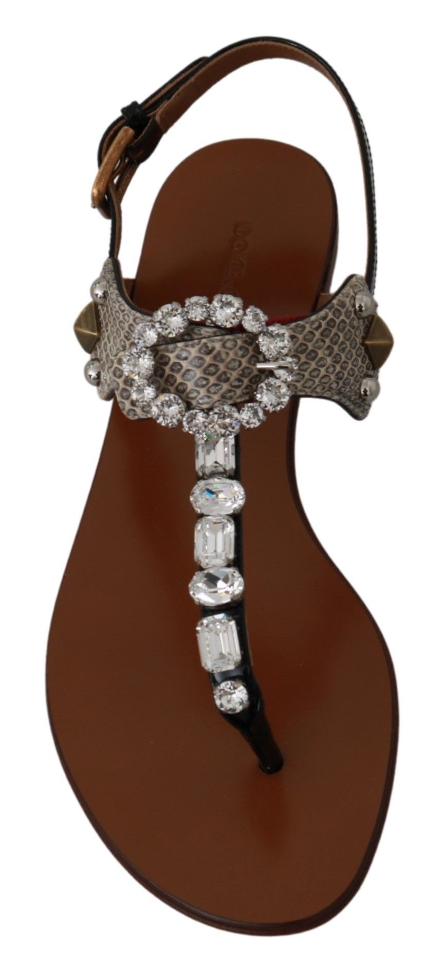 Dolce &amp; Gabbana Elegante Riemchensandalen mit exotischem Charme