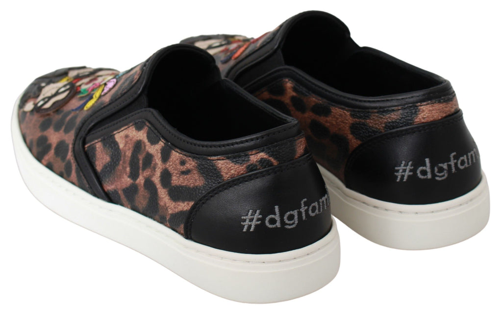 Dolce &amp; Gabbana Elegante Loafer mit Leopardenmuster für einen anspruchsvollen Stil