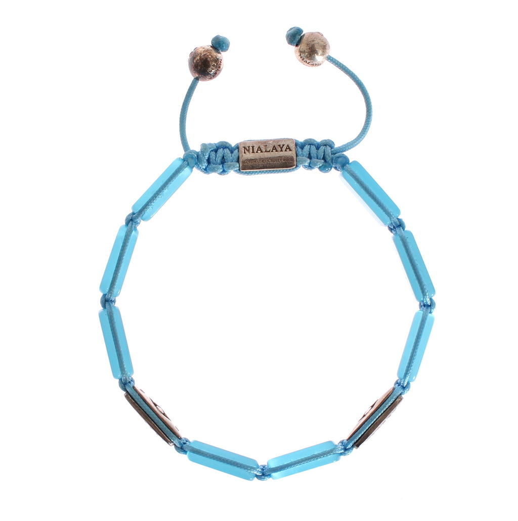 Schickes Nialaya Diamant- und Opalperlenarmband