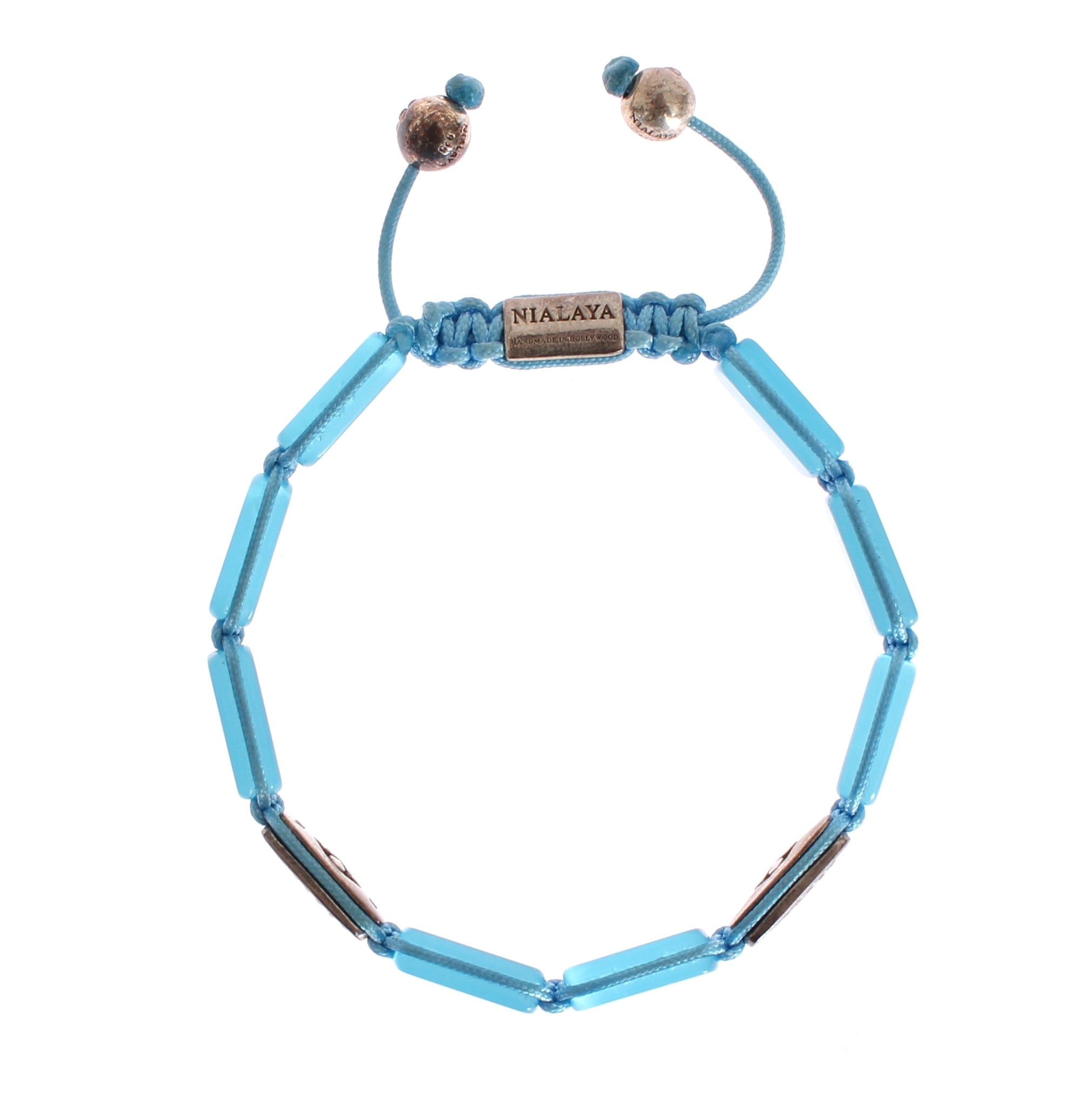 Schickes Nialaya Diamant- und Opalperlenarmband