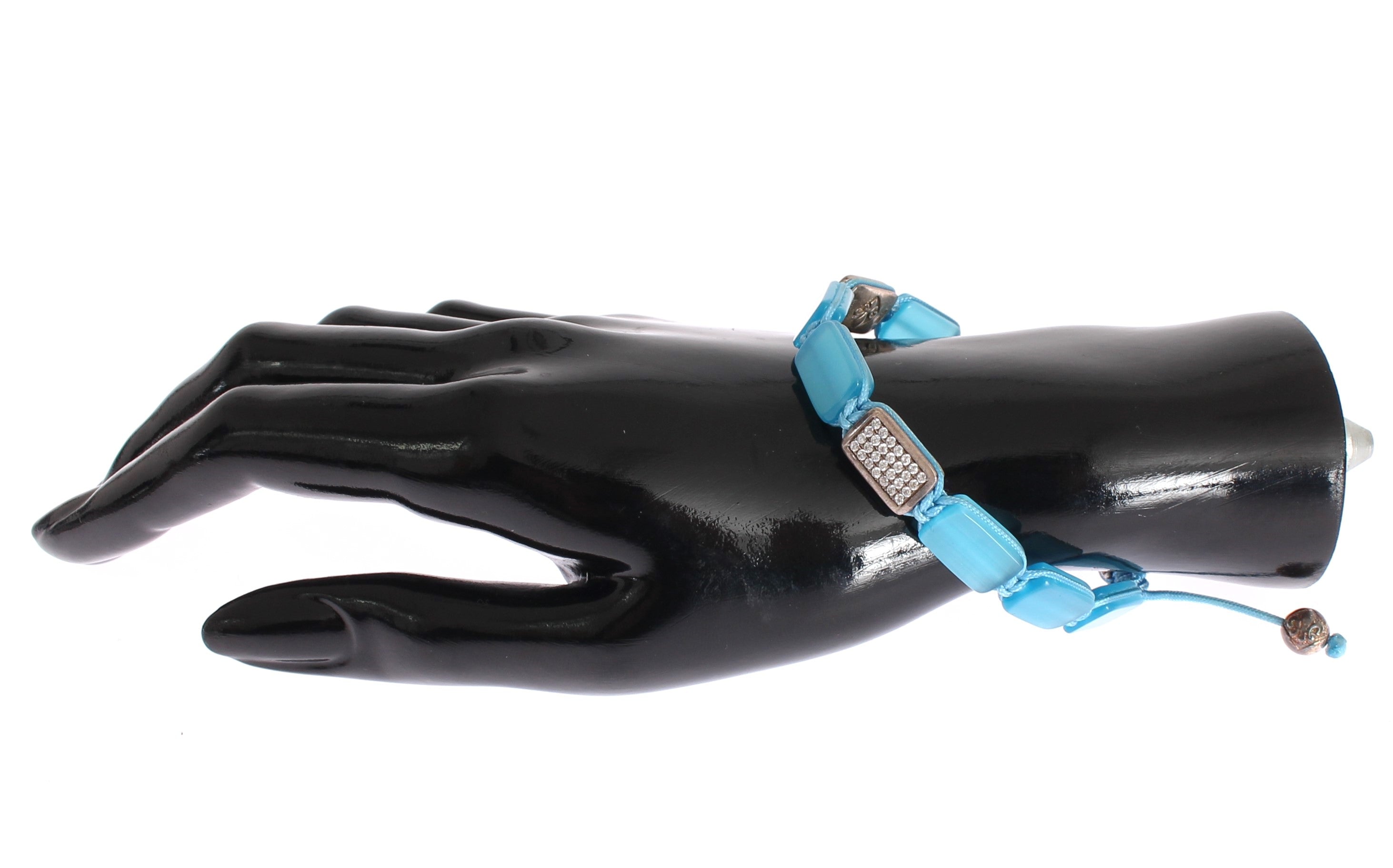 Schickes Nialaya Diamant- und Opalperlenarmband