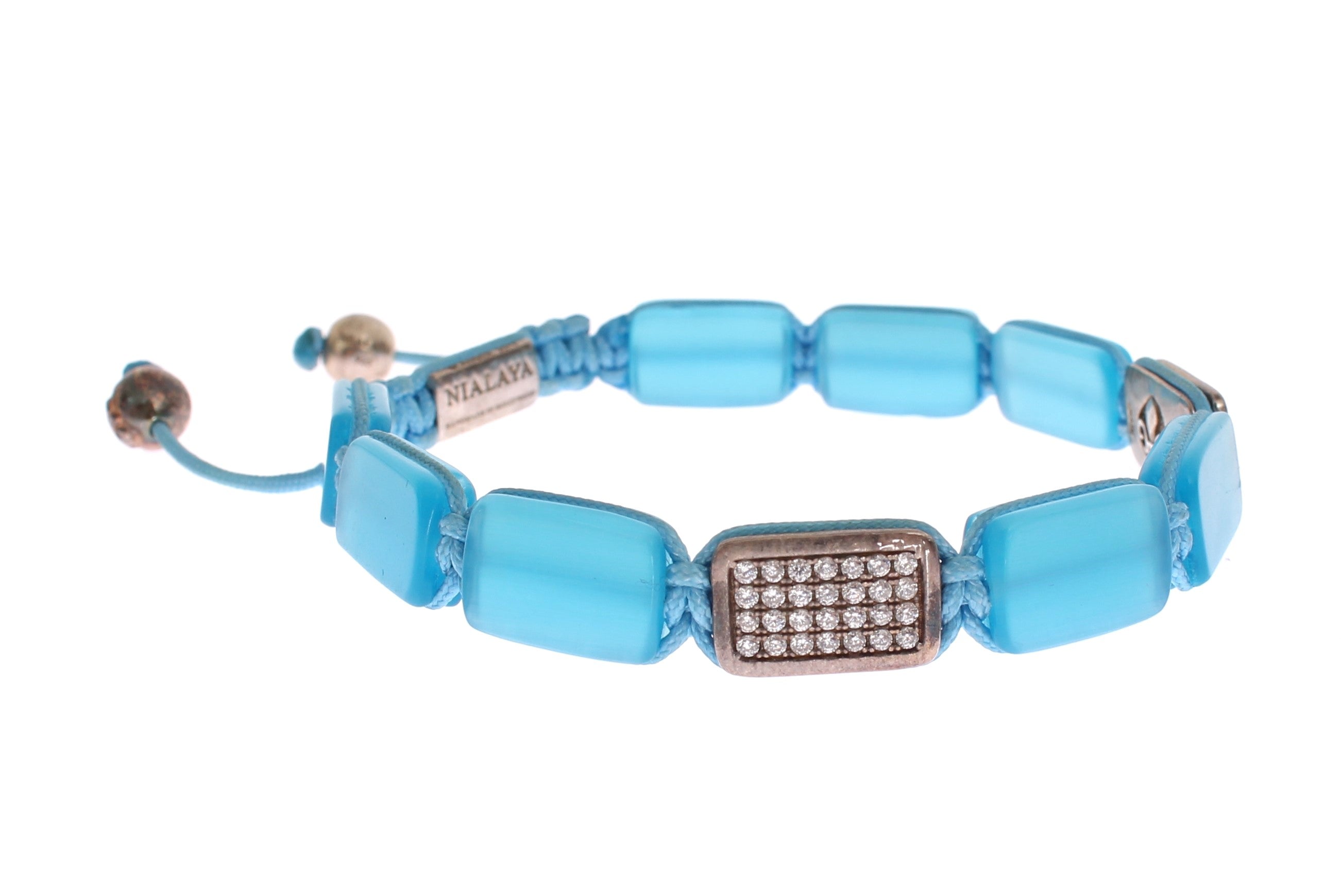Schickes Nialaya Diamant- und Opalperlenarmband