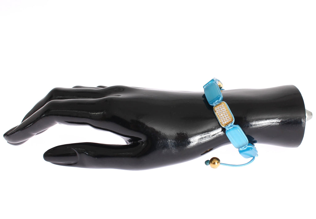 Nialaya Elegantes Armband mit blauem Opal und Diamanten