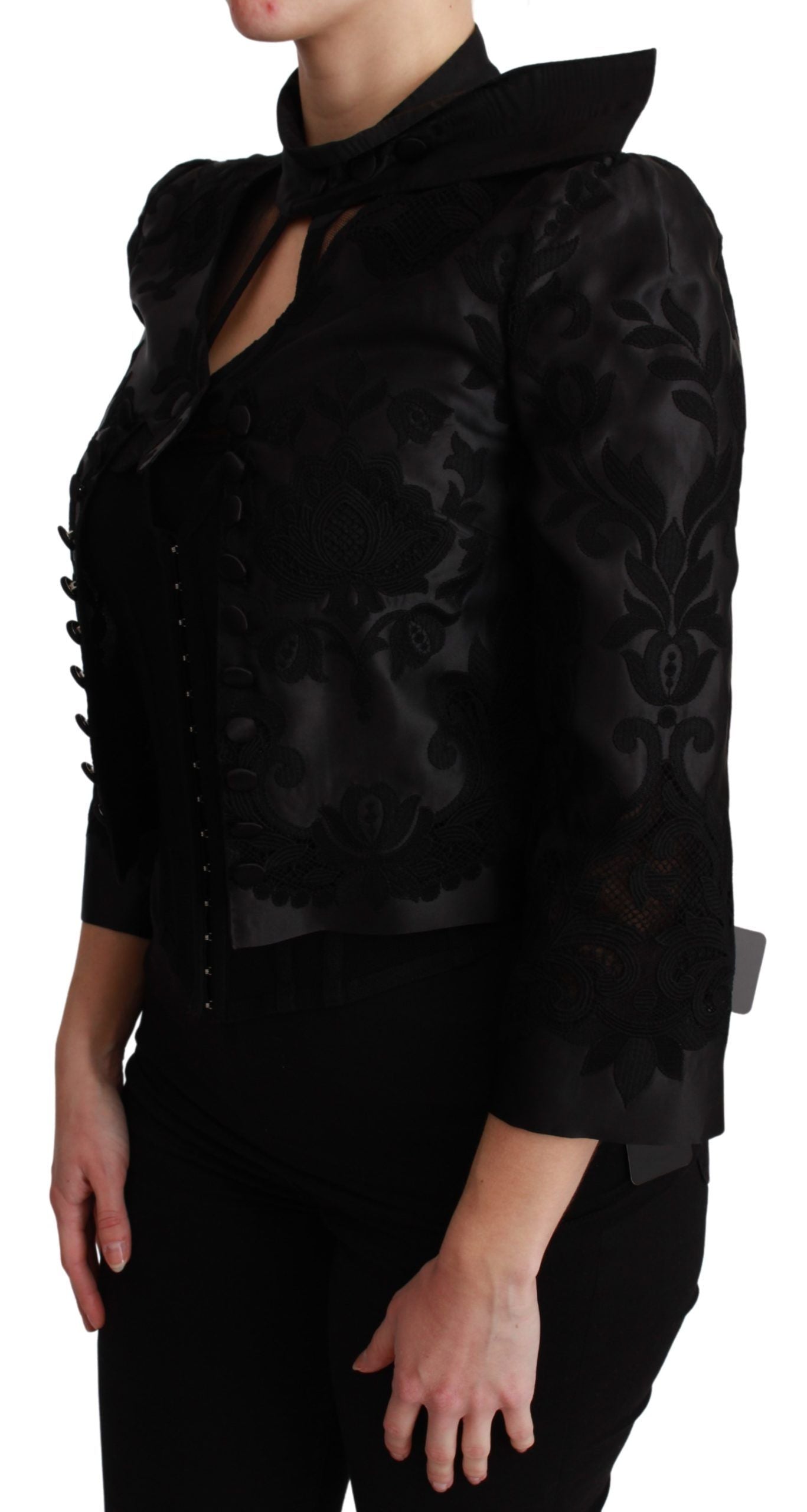 Dolce &amp; Gabbana – Exquisiter Korsett-Blazer aus floralem Jacquard