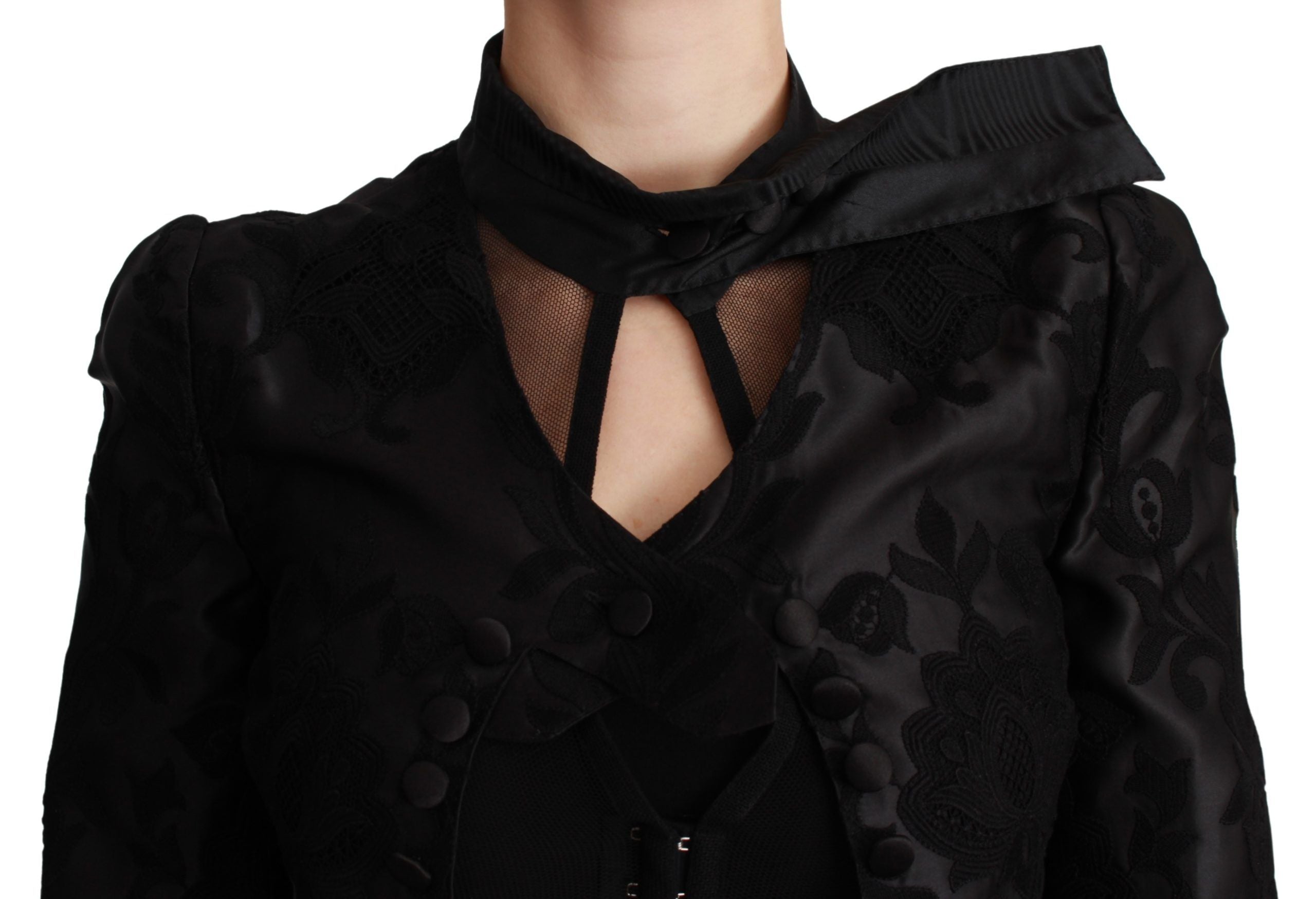Dolce &amp; Gabbana – Exquisiter Korsett-Blazer aus floralem Jacquard