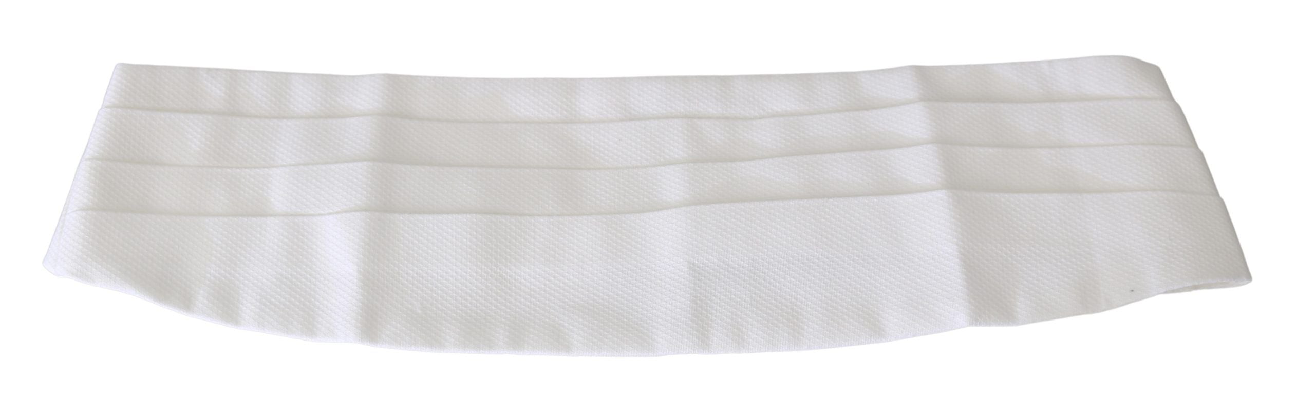 Dolce &amp; Gabbana Eleganter Kummerbund aus weißer Seide