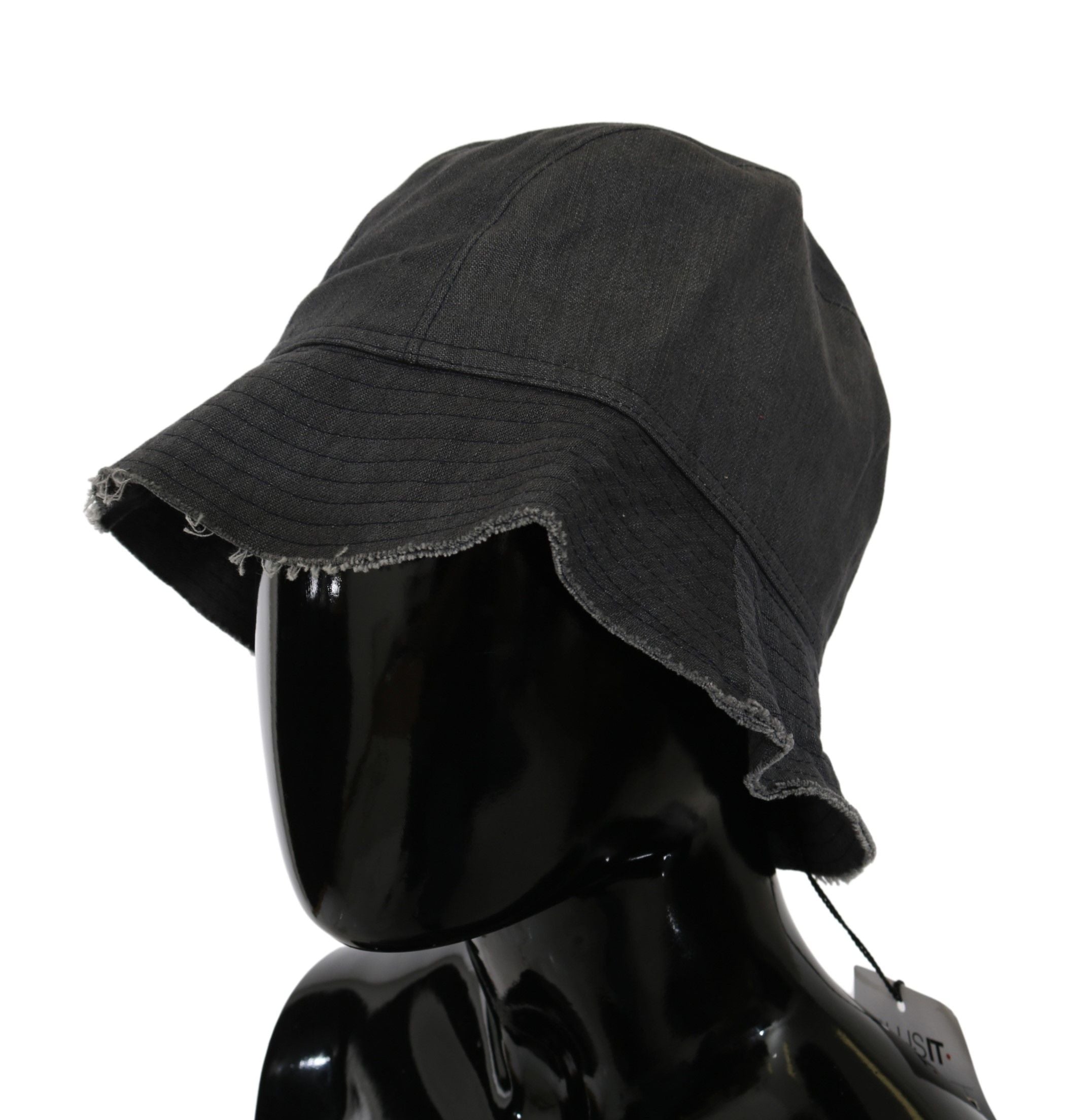 Costume National Chic Schwarzer Fischerhut – Zeitloses Accessoire