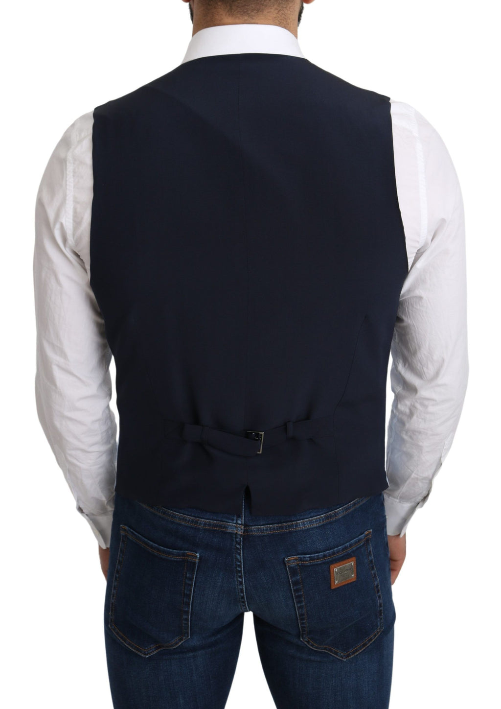 Dolce &amp; Gabbana Elegante Azurblaue formelle Weste für Herren