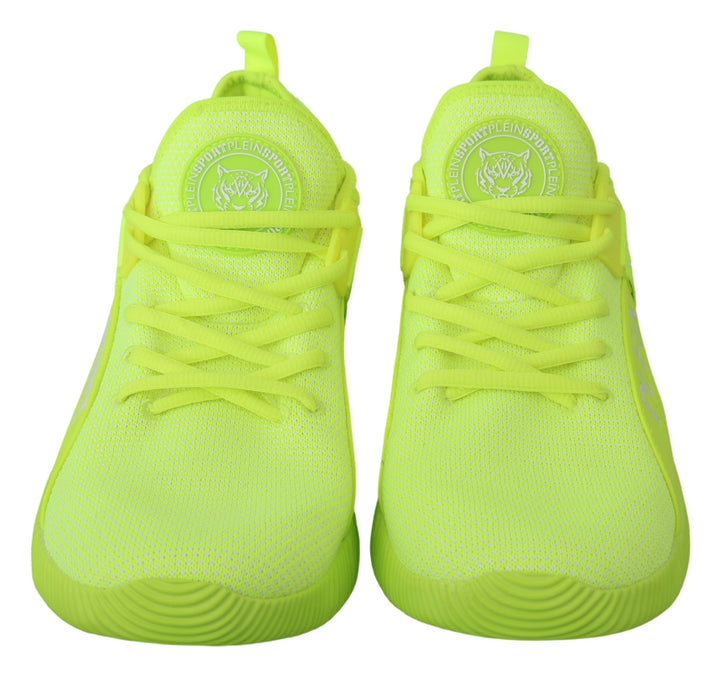 Philipp Plein Stilvolle hellgrüne Freizeit-Sneaker