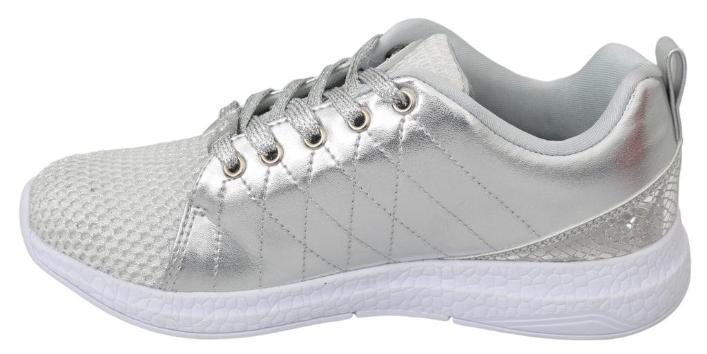 Philipp Plein: Elegante silberne Sneakers für Trendsetter