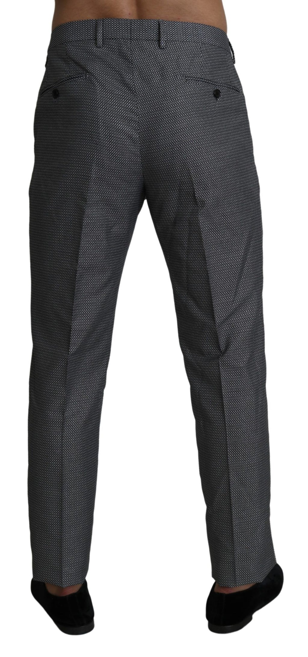 Dolce &amp; Gabbana Elegante graue Slim Fit-Anzughose