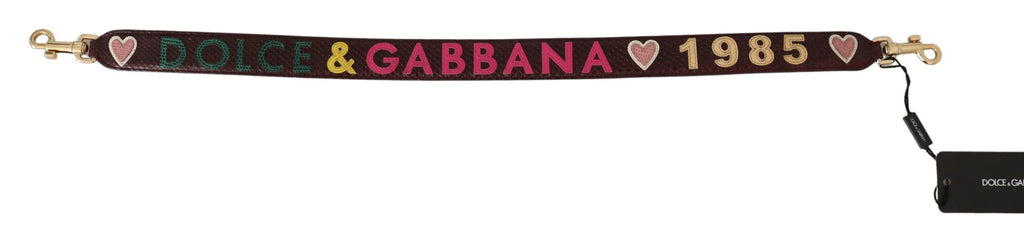 Dolce &amp; Gabbana Exquisites Bordeaux-Schultergurt-Accessoire