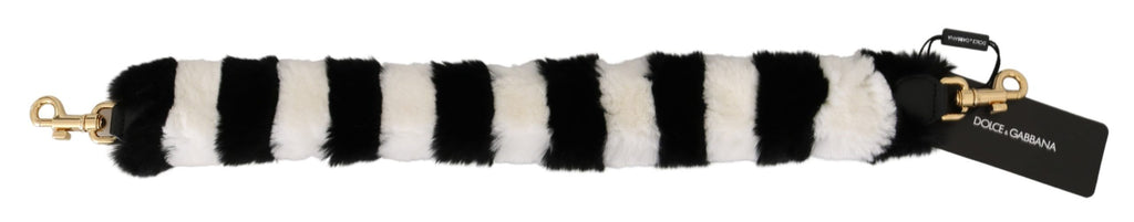 Dolce &amp; Gabbana Elegantes Schultergurt-Accessoire aus Pelz