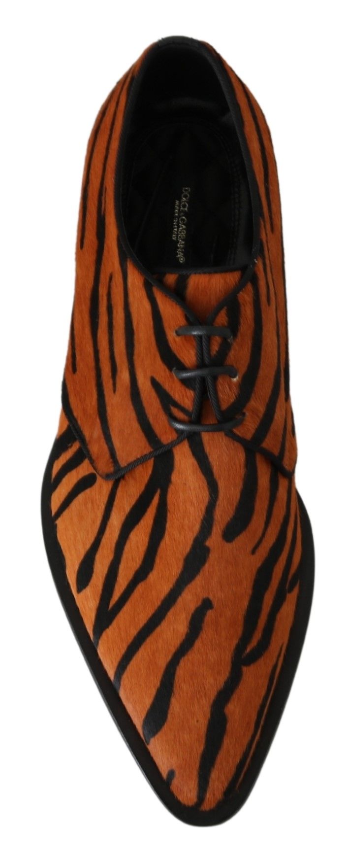Dolce &amp; Gabbana Abendschuhe mit Tigermuster und Ponyhaar