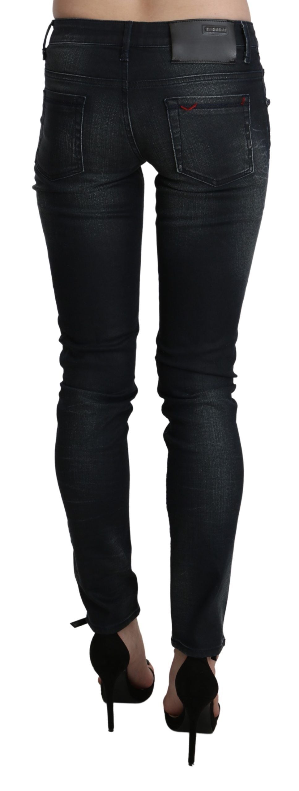 Acht Chic – Blau verwaschene Skinny-Jeans