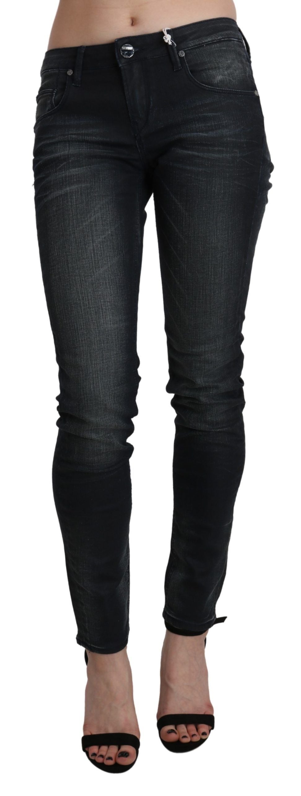 Acht Chic – Blau verwaschene Skinny-Jeans