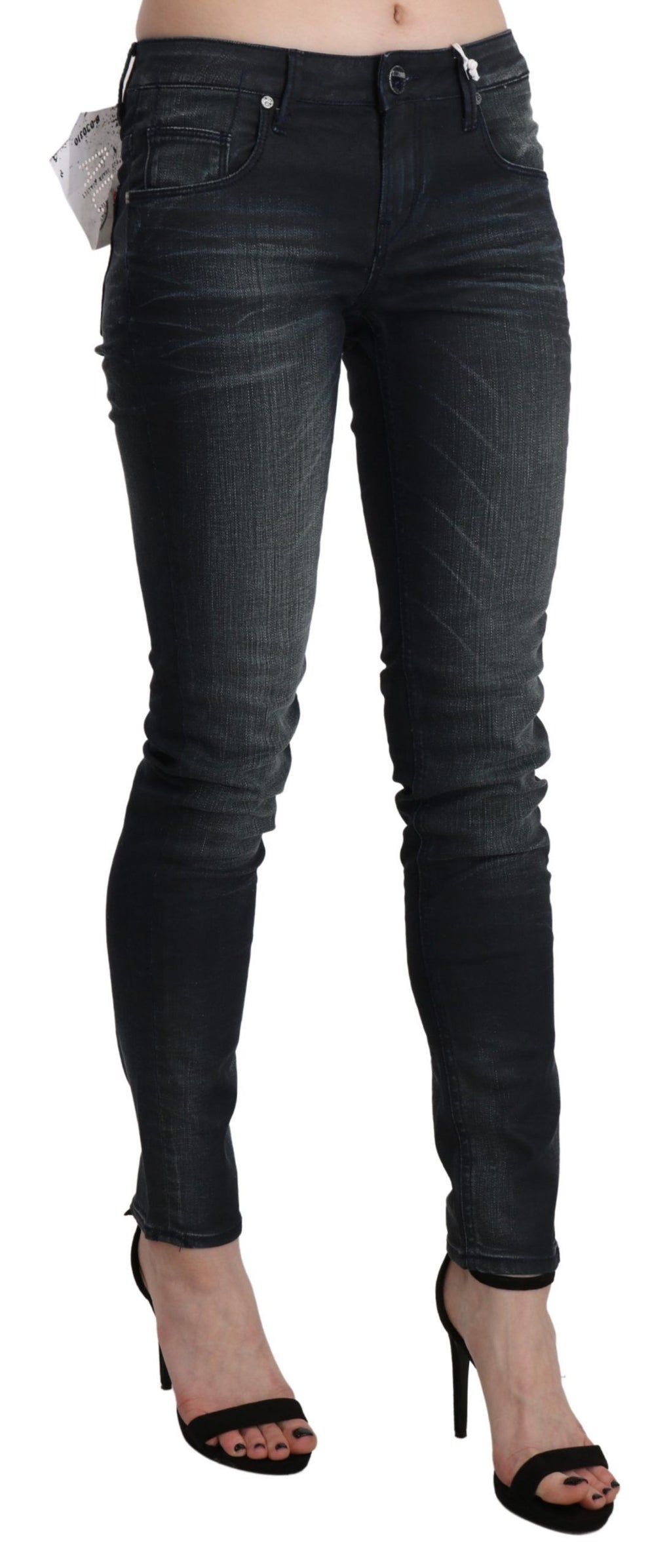 Acht Chic – Blau verwaschene Skinny-Jeans