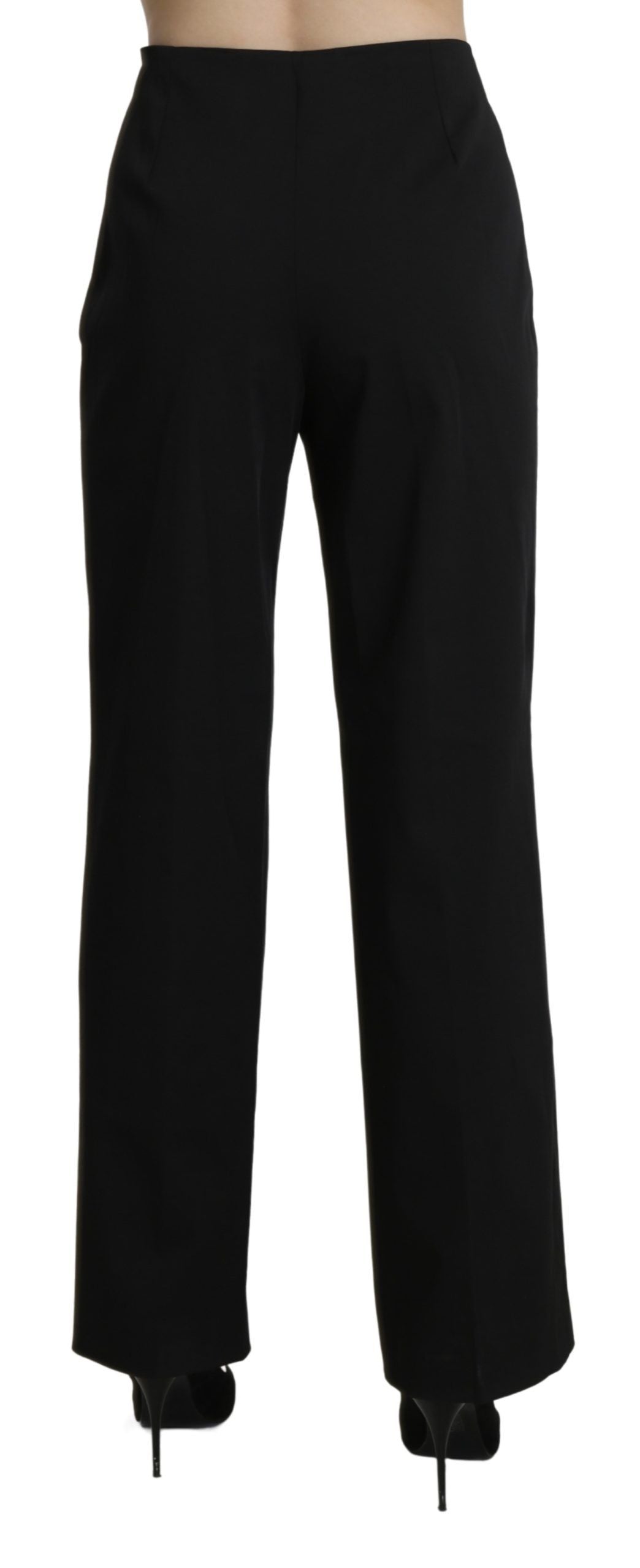 BENCIVENGA Elegante gerade Hose mit hoher Taille in Schwarz