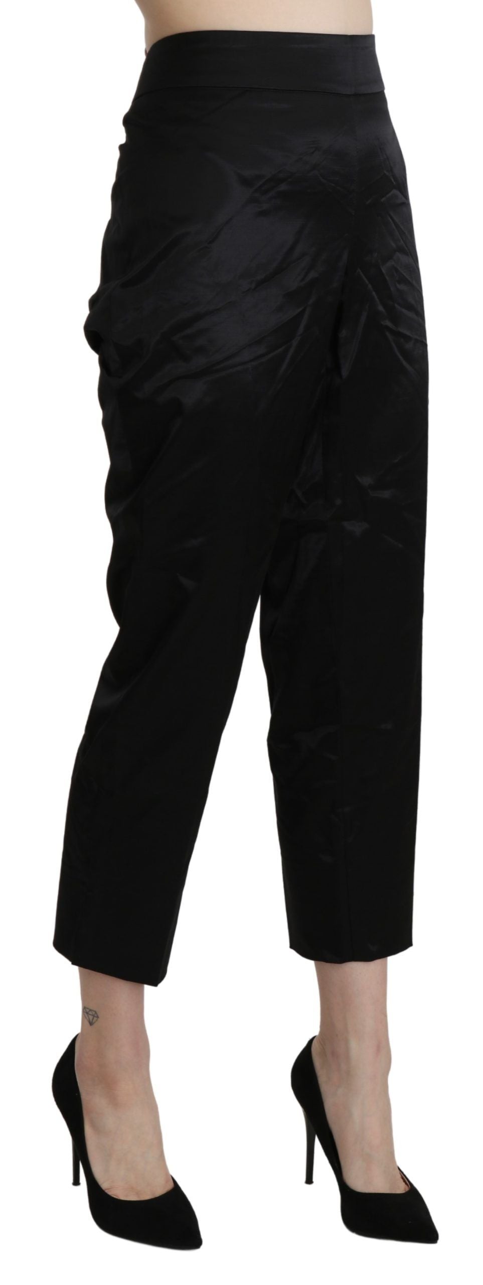 BENCIVENGA Elegante Cropped-Hose mit hoher Taille
