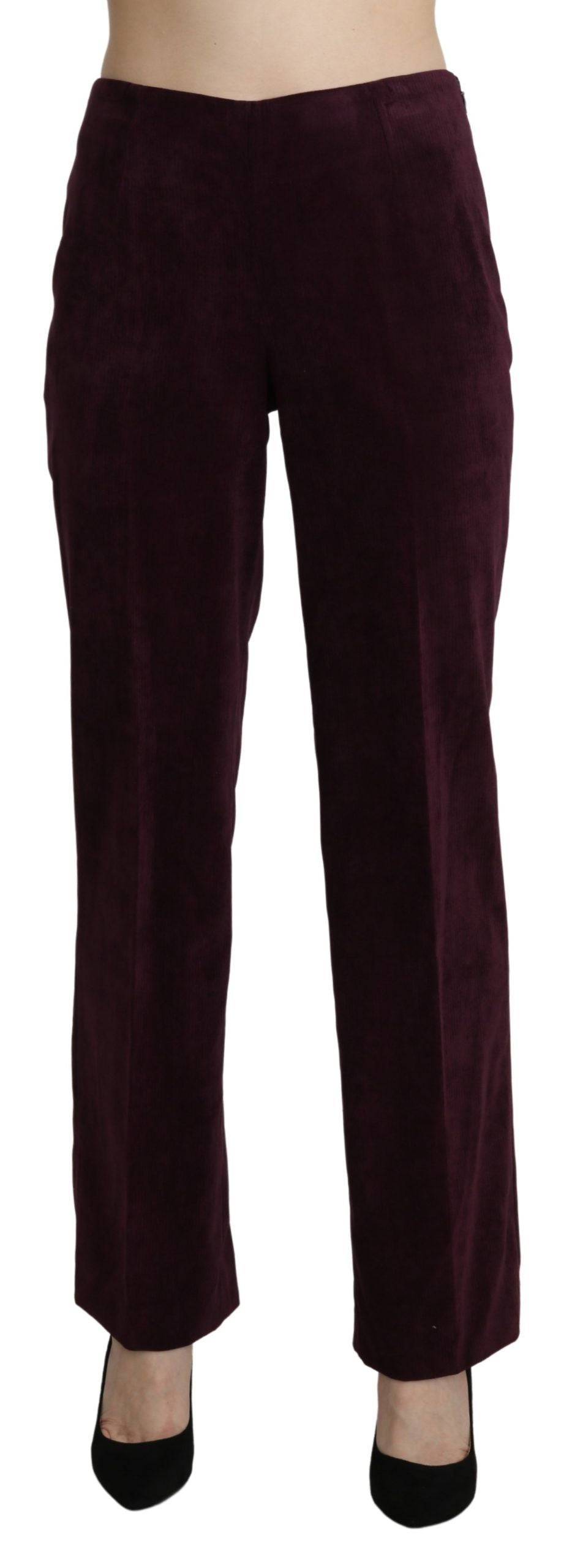 BENCIVENGA Elegante High Waist Straight Lila Hose