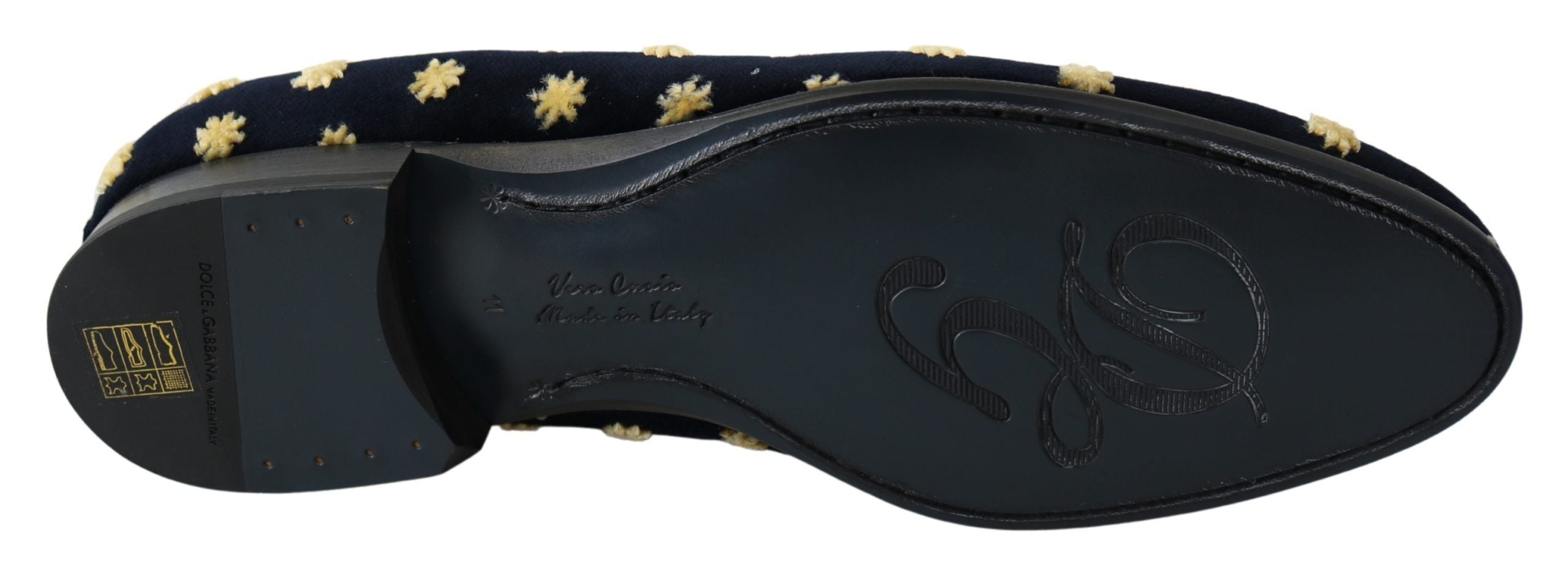 Dolce &amp; Gabbana – Elegante Loafer aus Samt mit Kronenstickerei