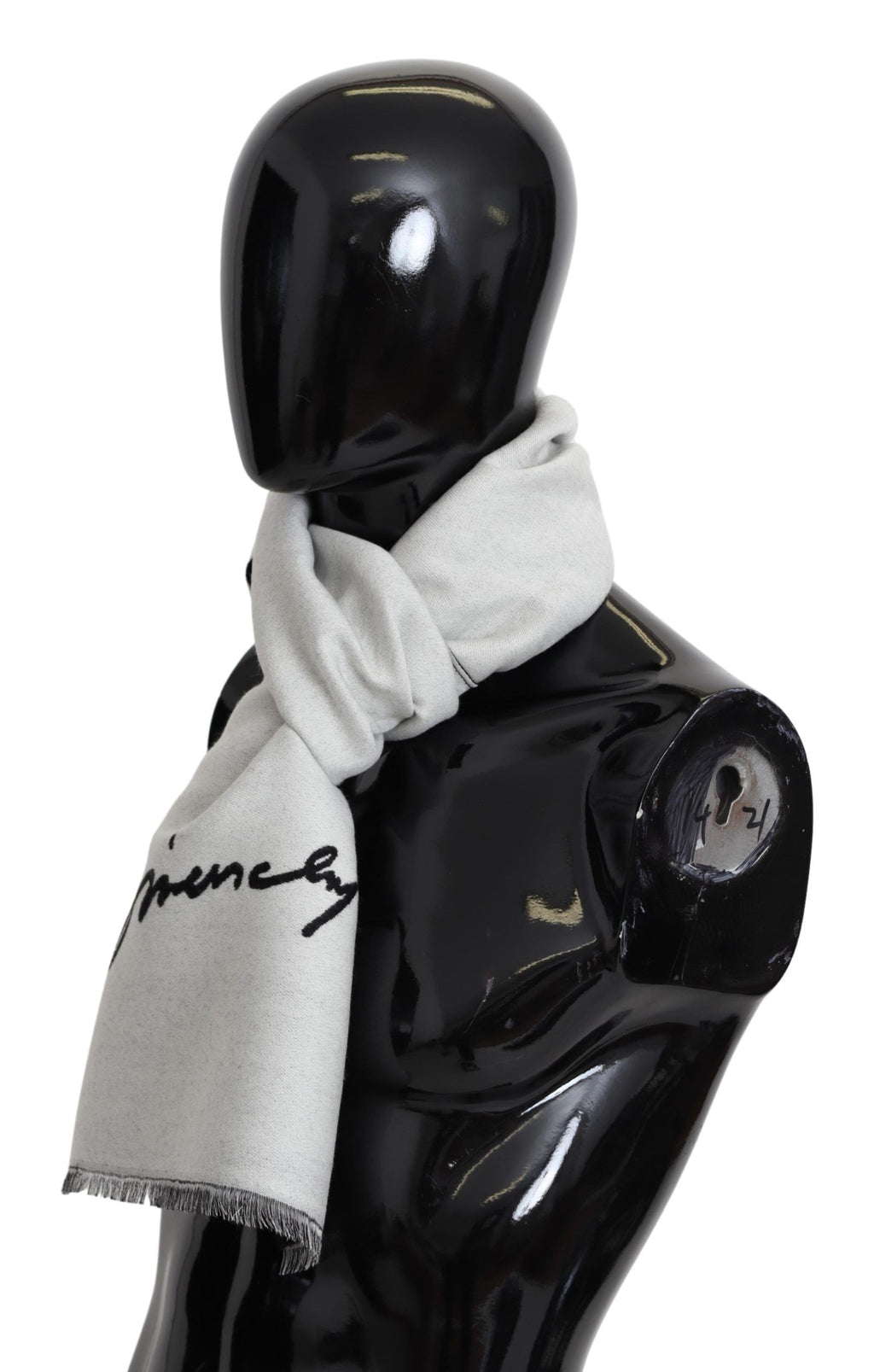 Givenchy Eleganter monochromer Schal aus Woll-Seiden-Mischung