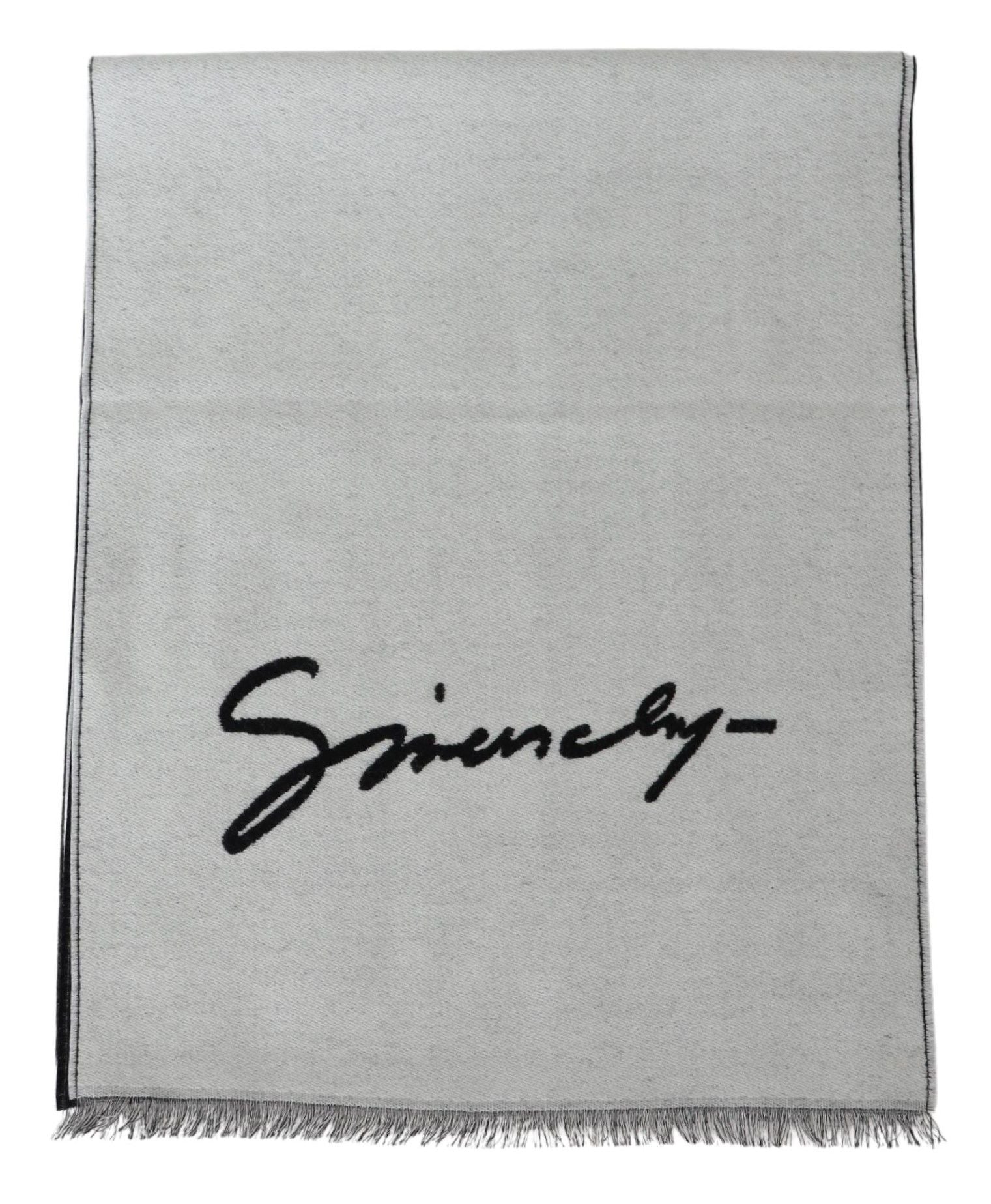 Givenchy Eleganter monochromer Schal aus Woll-Seiden-Mischung