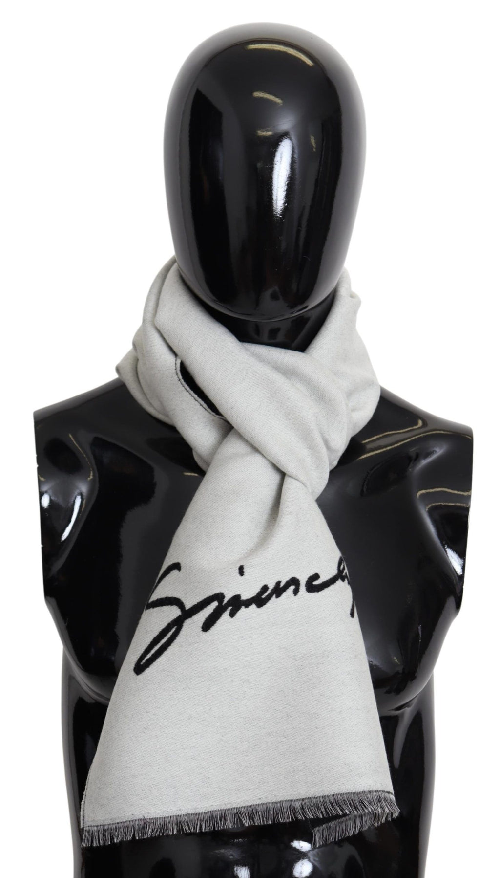 Givenchy Eleganter monochromer Schal aus Woll-Seiden-Mischung