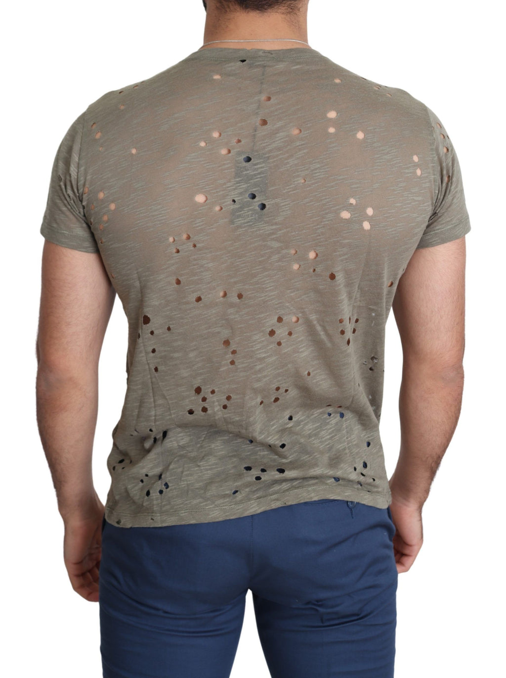 Guess – Schickes T-Shirt aus brauner Baumwolle mit Stretch